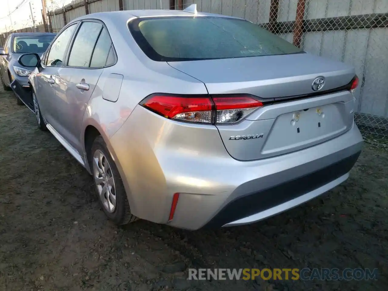 3 Photograph of a damaged car JTDEPRAEXLJ034719 TOYOTA COROLLA 2020