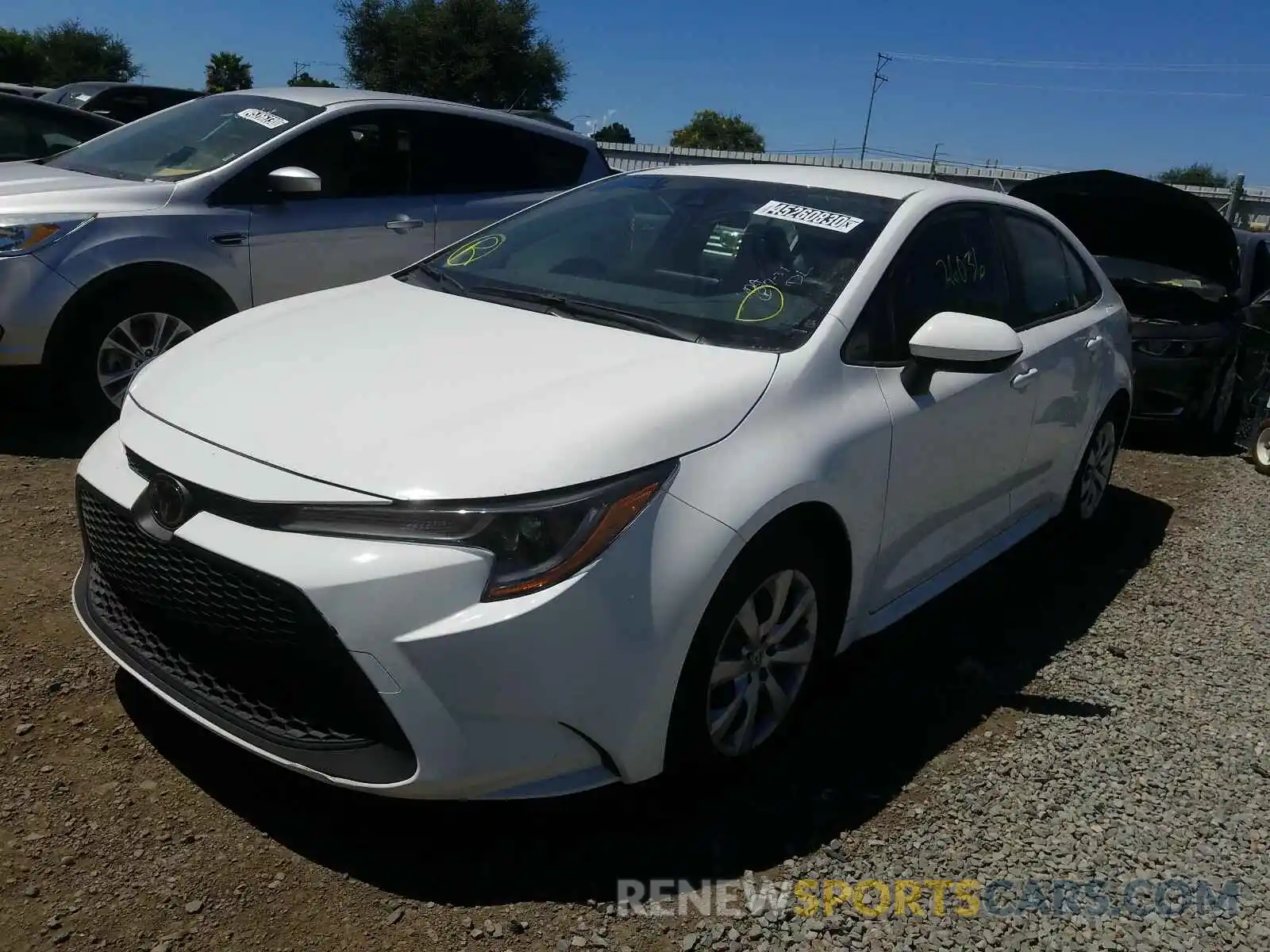 2 Photograph of a damaged car JTDEPRAEXLJ034784 TOYOTA COROLLA 2020