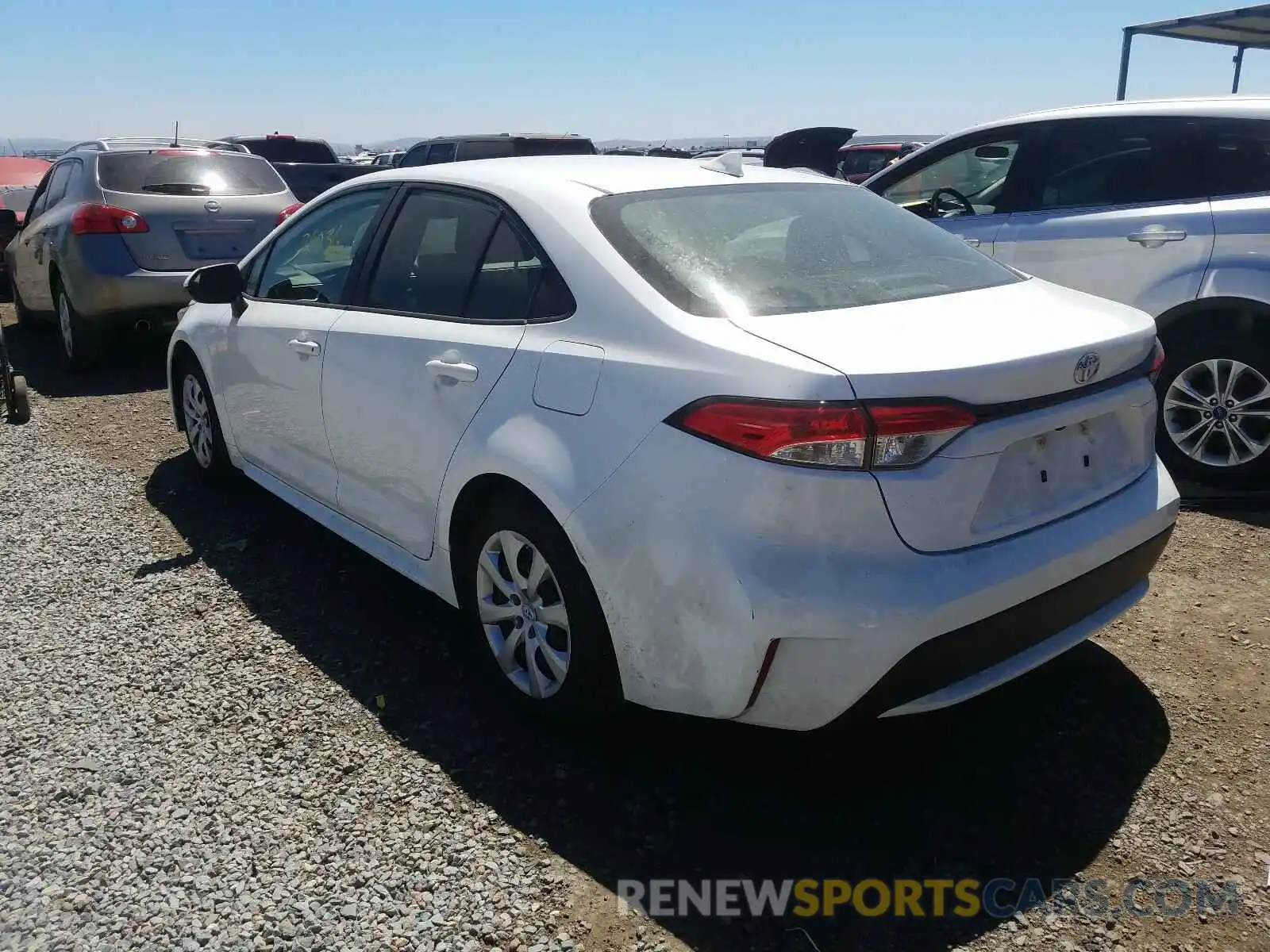 3 Photograph of a damaged car JTDEPRAEXLJ034784 TOYOTA COROLLA 2020