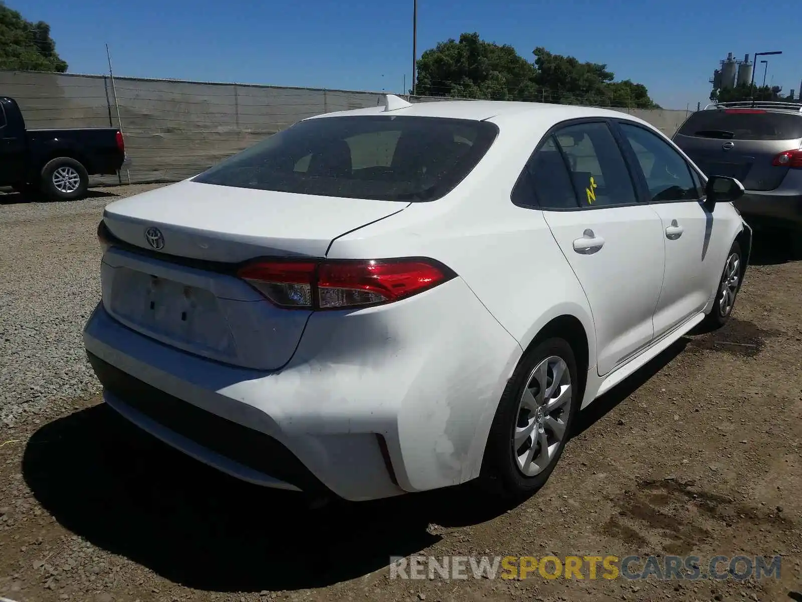 4 Photograph of a damaged car JTDEPRAEXLJ034784 TOYOTA COROLLA 2020