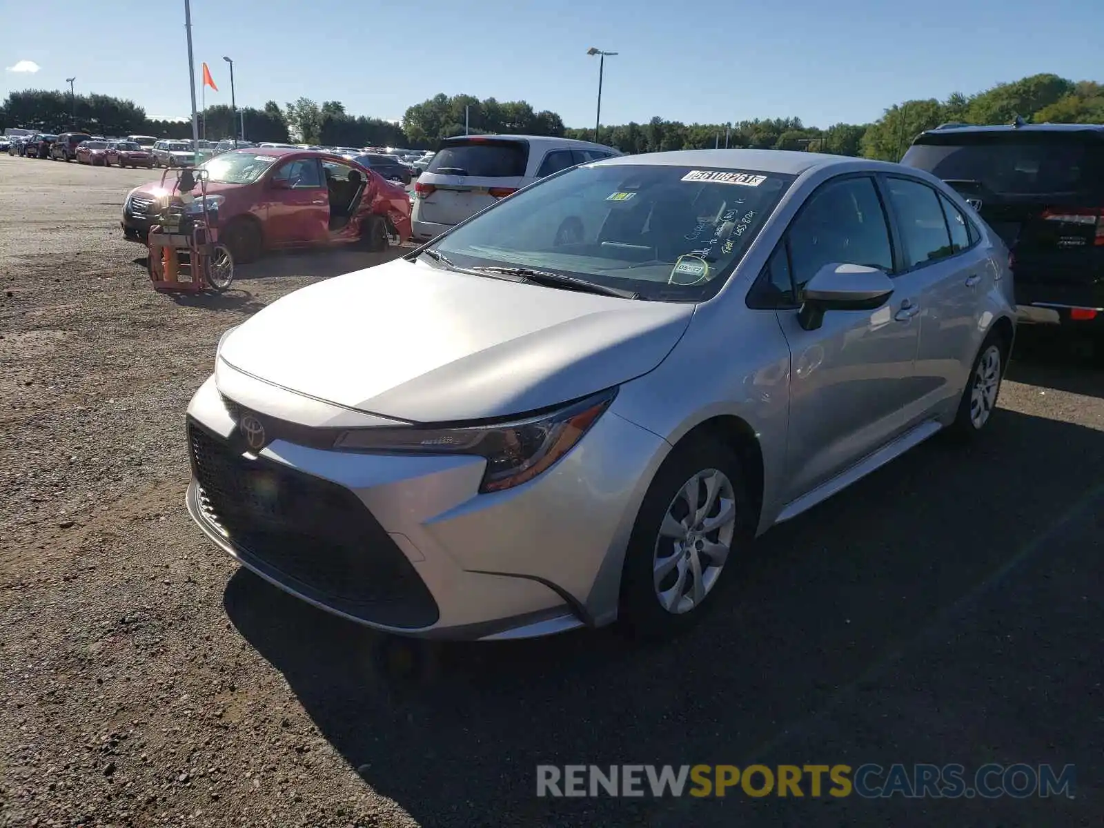 2 Photograph of a damaged car JTDEPRAEXLJ034929 TOYOTA COROLLA 2020