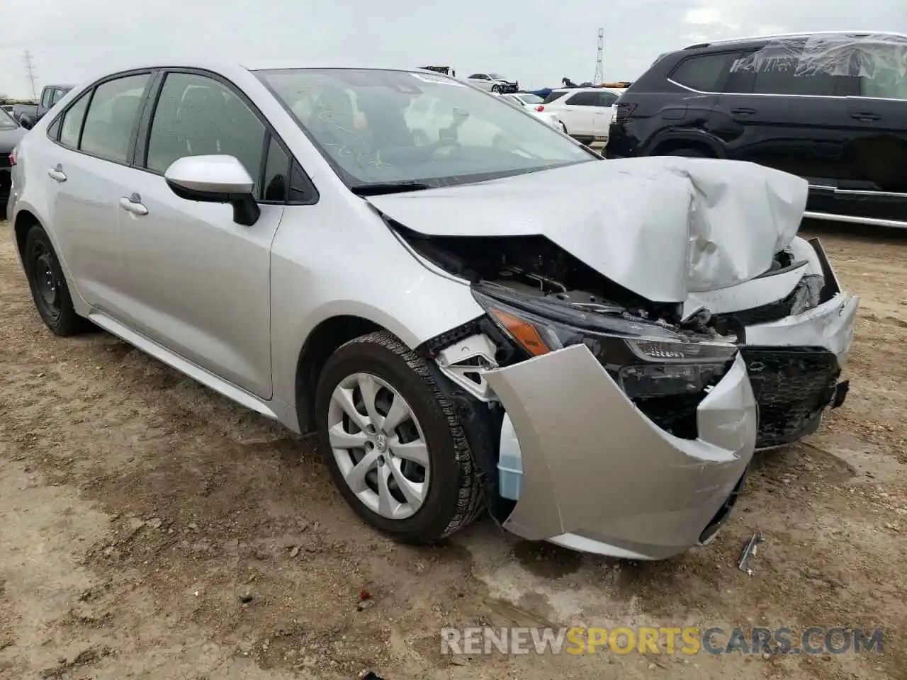 1 Photograph of a damaged car JTDEPRAEXLJ034994 TOYOTA COROLLA 2020