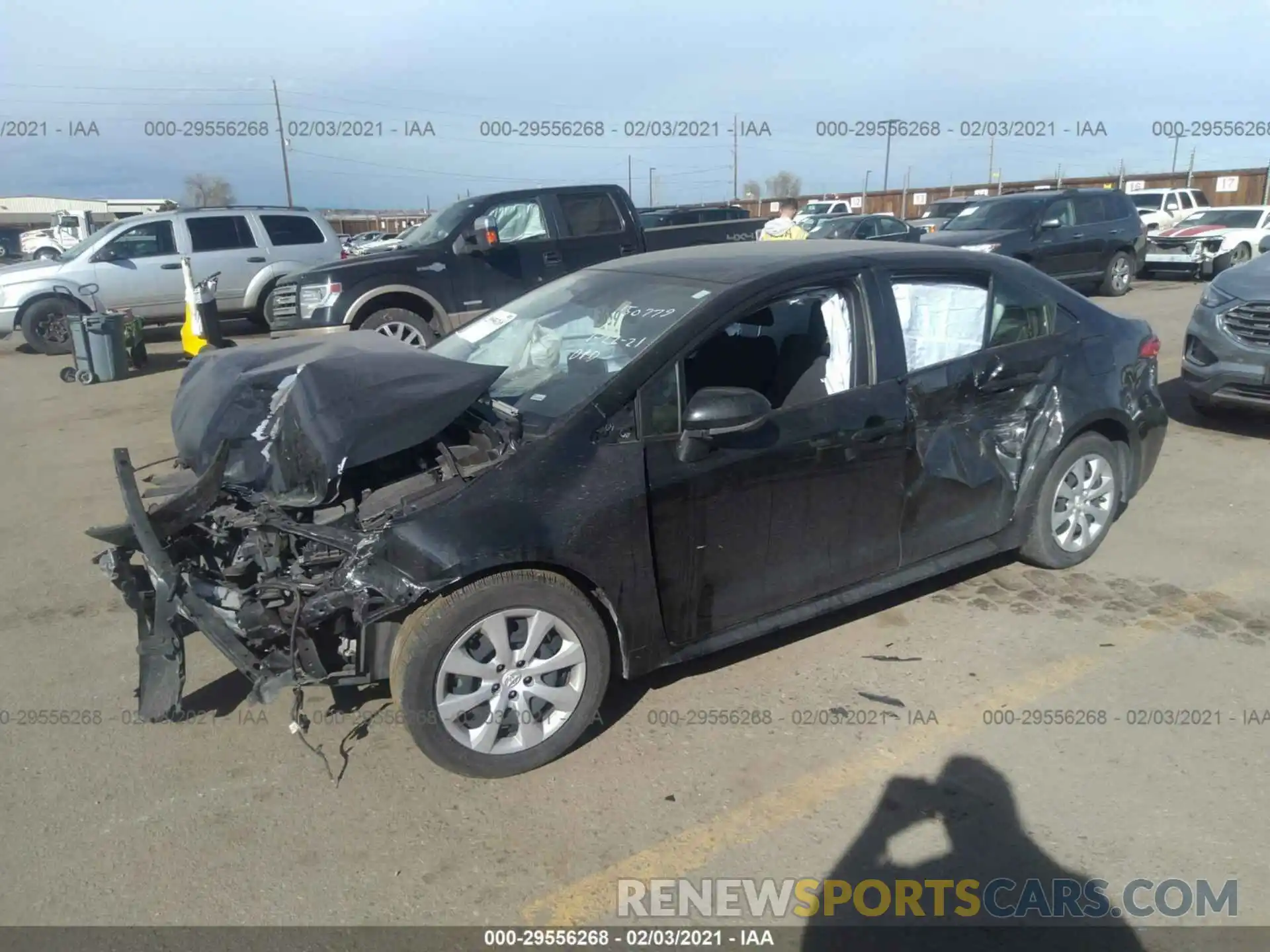 2 Photograph of a damaged car JTDEPRAEXLJ035076 TOYOTA COROLLA 2020