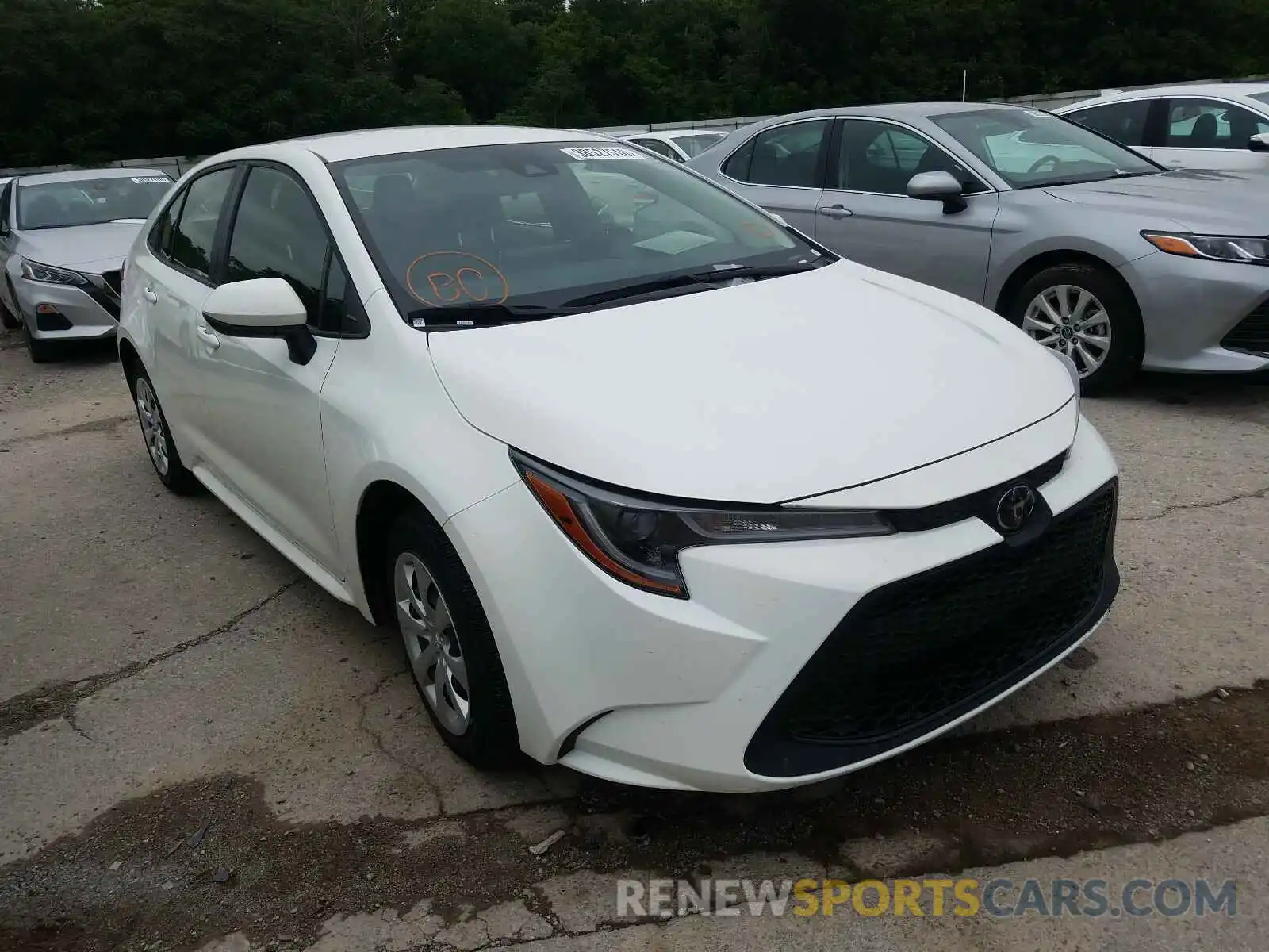 1 Photograph of a damaged car JTDEPRAEXLJ035238 TOYOTA COROLLA 2020