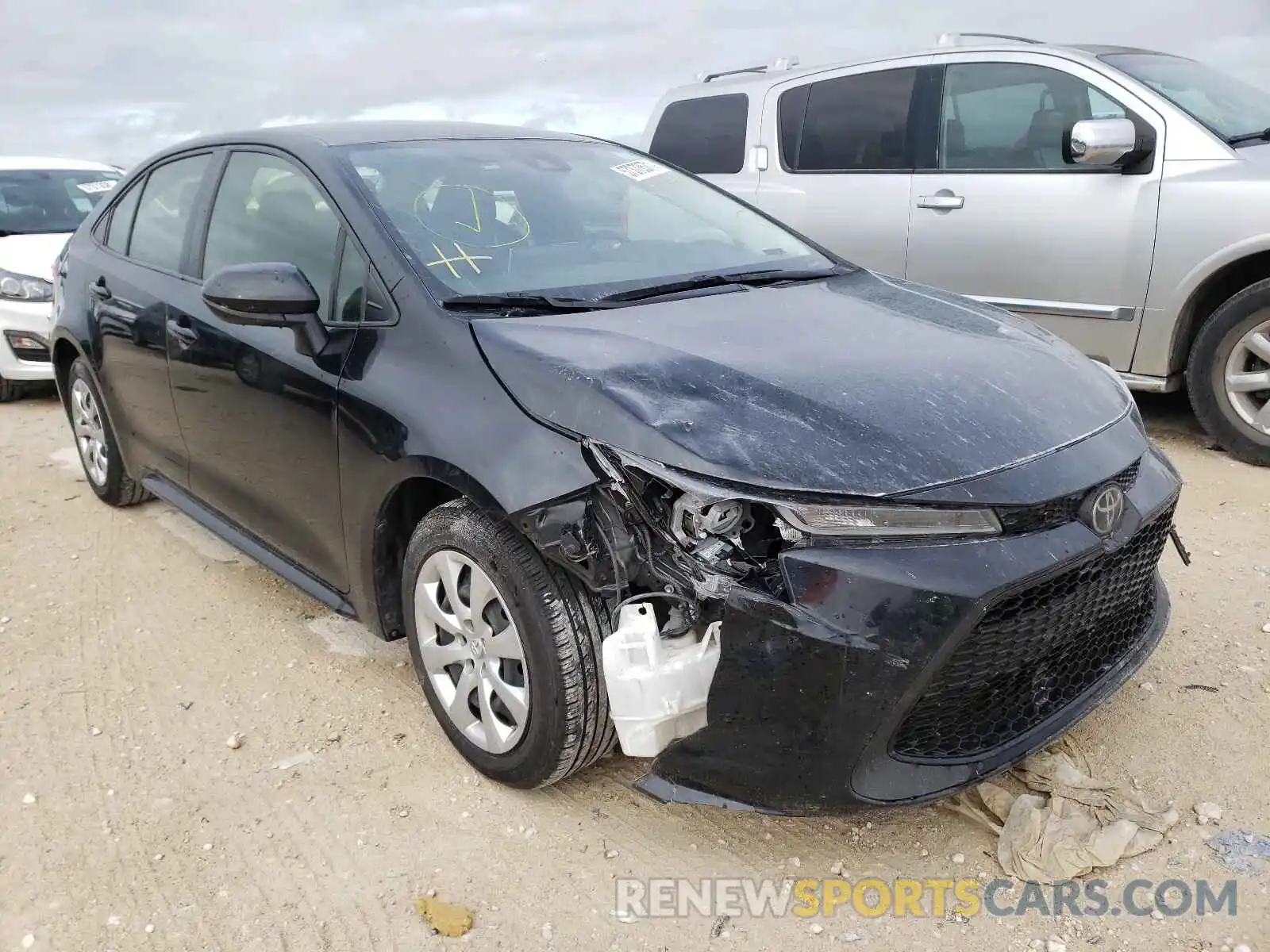 1 Photograph of a damaged car JTDEPRAEXLJ035241 TOYOTA COROLLA 2020