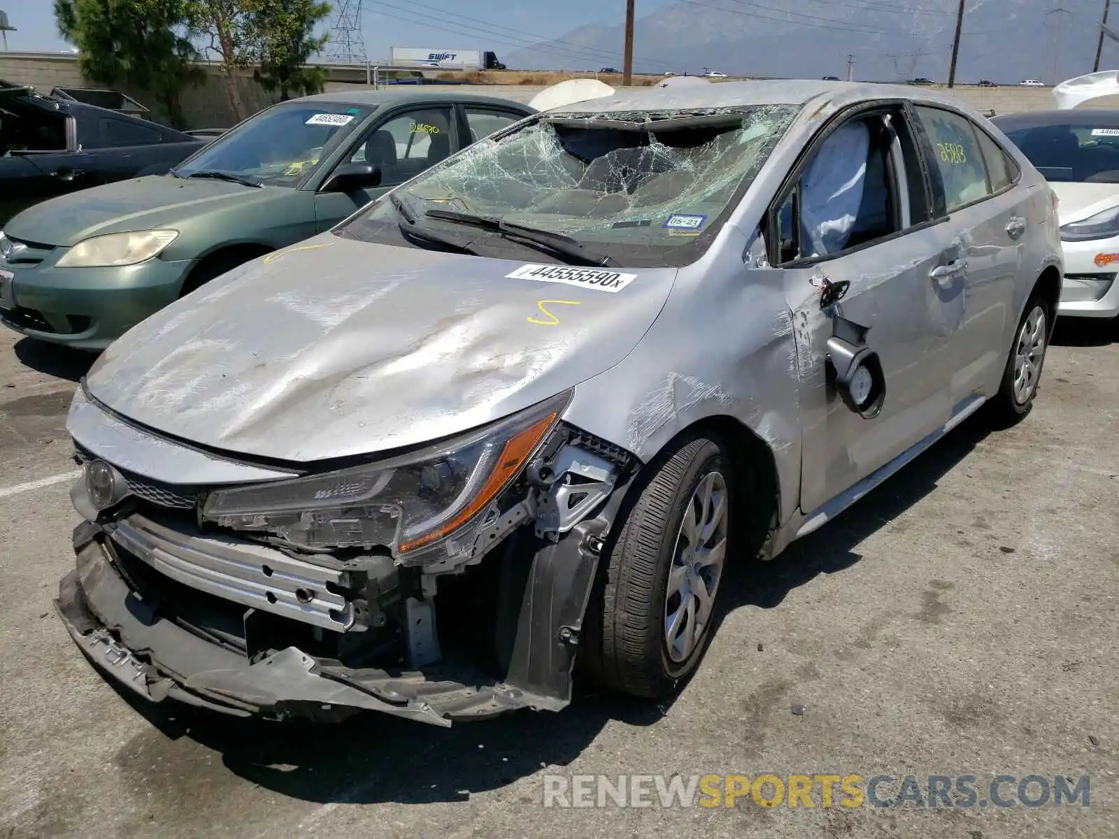 2 Photograph of a damaged car JTDEPRAEXLJ035336 TOYOTA COROLLA 2020