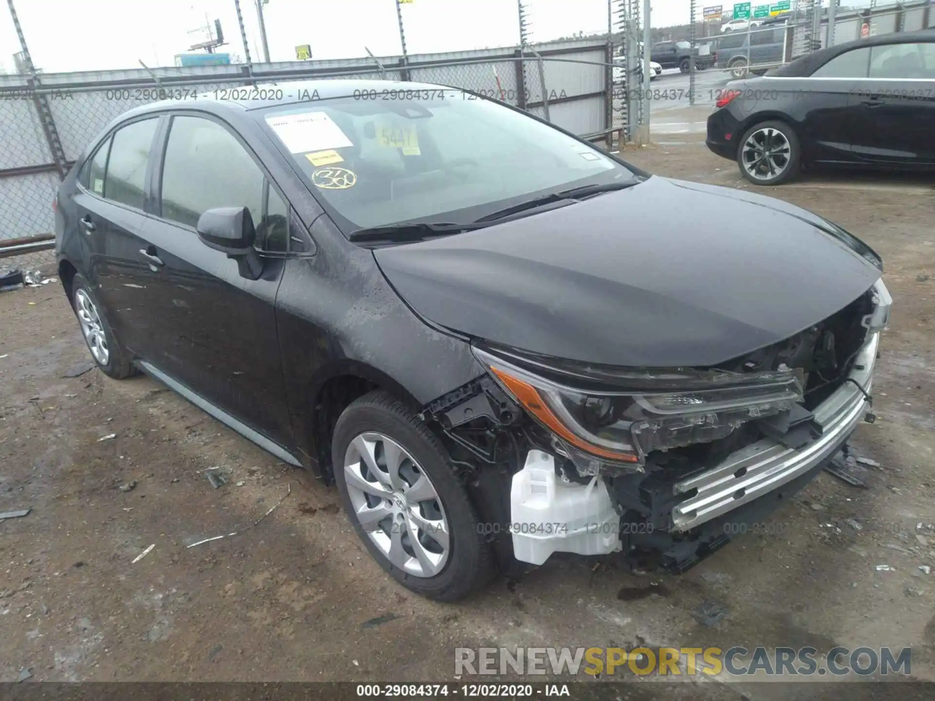 1 Photograph of a damaged car JTDEPRAEXLJ035398 TOYOTA COROLLA 2020