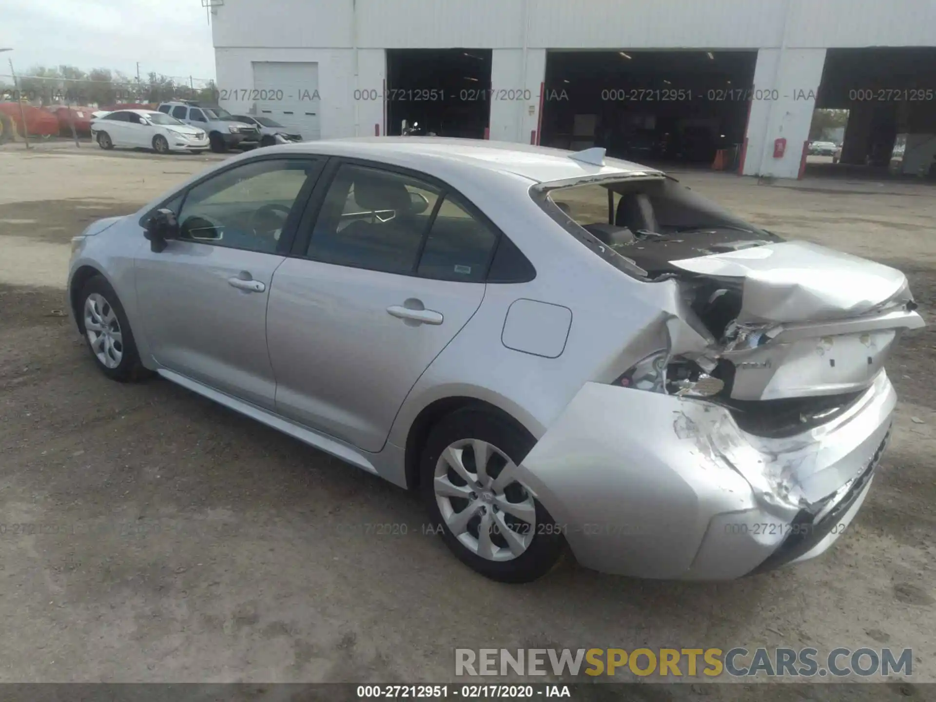 3 Photograph of a damaged car JTDEPRAEXLJ035546 TOYOTA COROLLA 2020