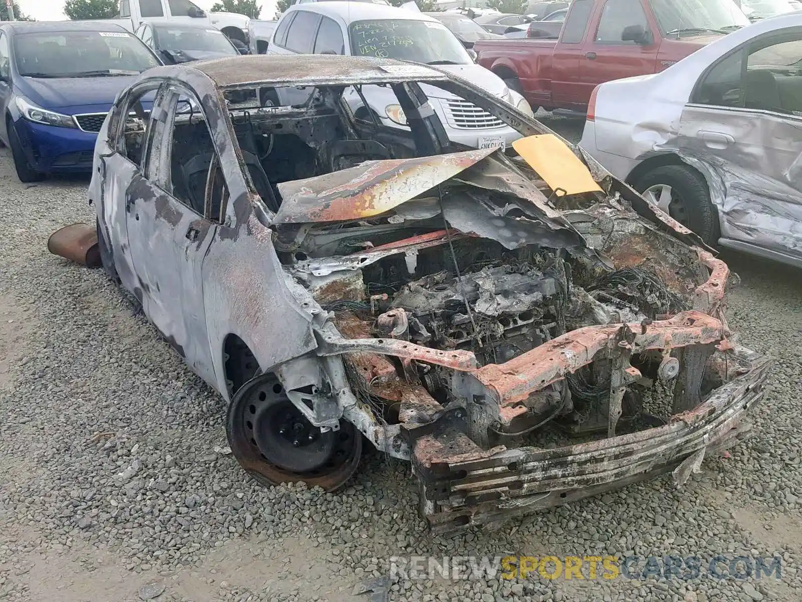 1 Photograph of a damaged car JTDEPRAEXLJ035658 TOYOTA COROLLA 2020