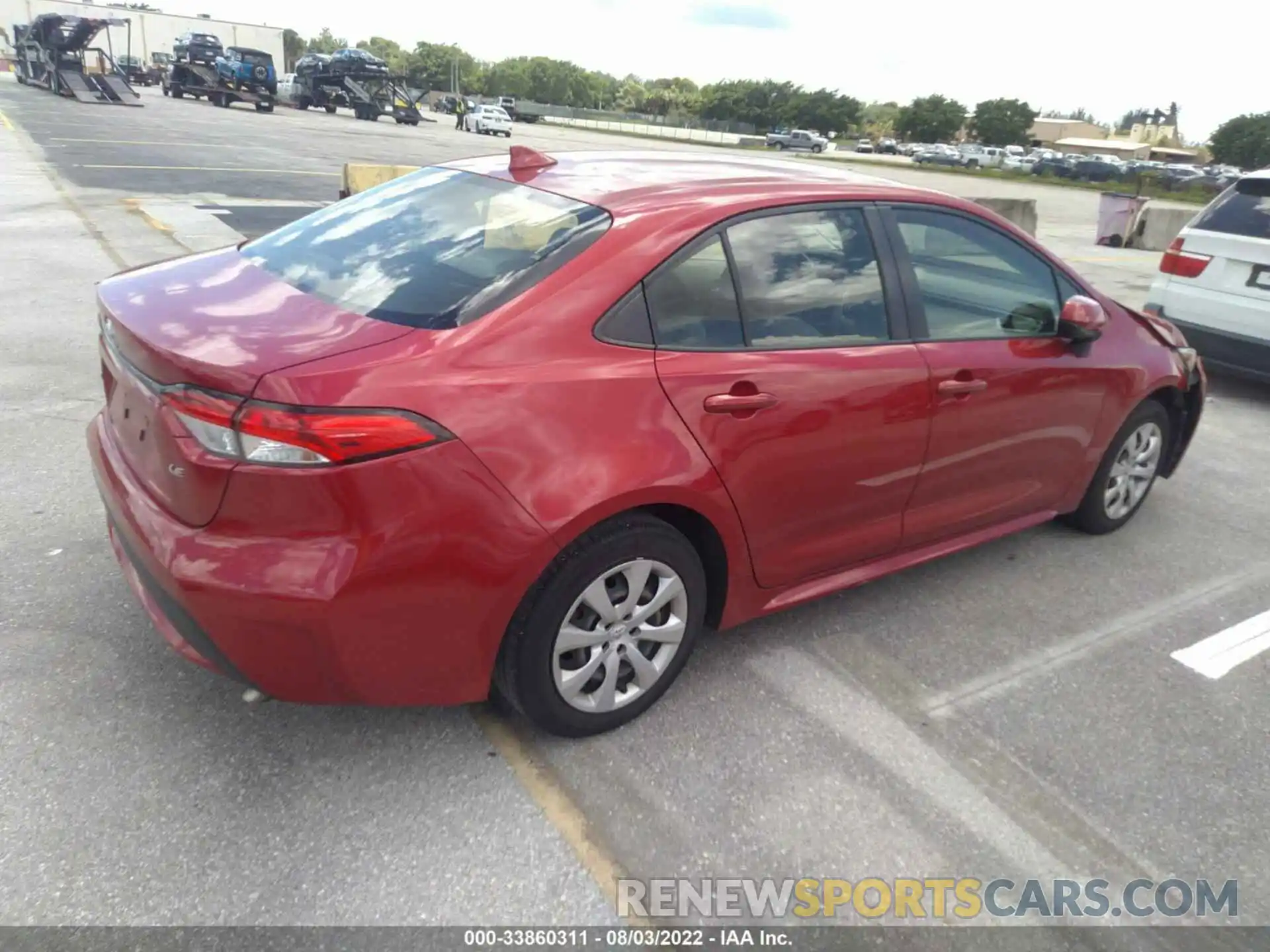 4 Photograph of a damaged car JTDEPRAEXLJ035725 TOYOTA COROLLA 2020