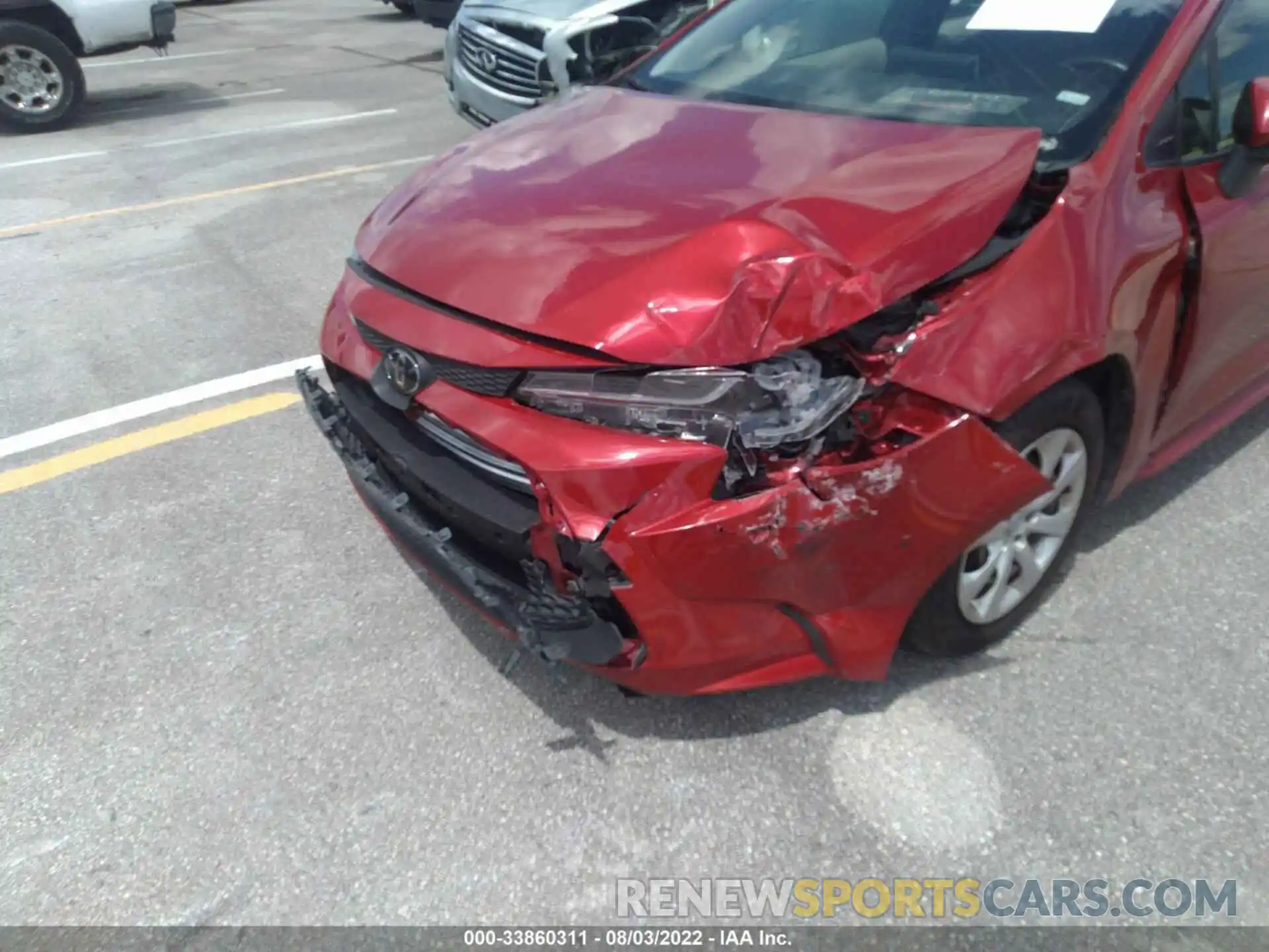 6 Photograph of a damaged car JTDEPRAEXLJ035725 TOYOTA COROLLA 2020