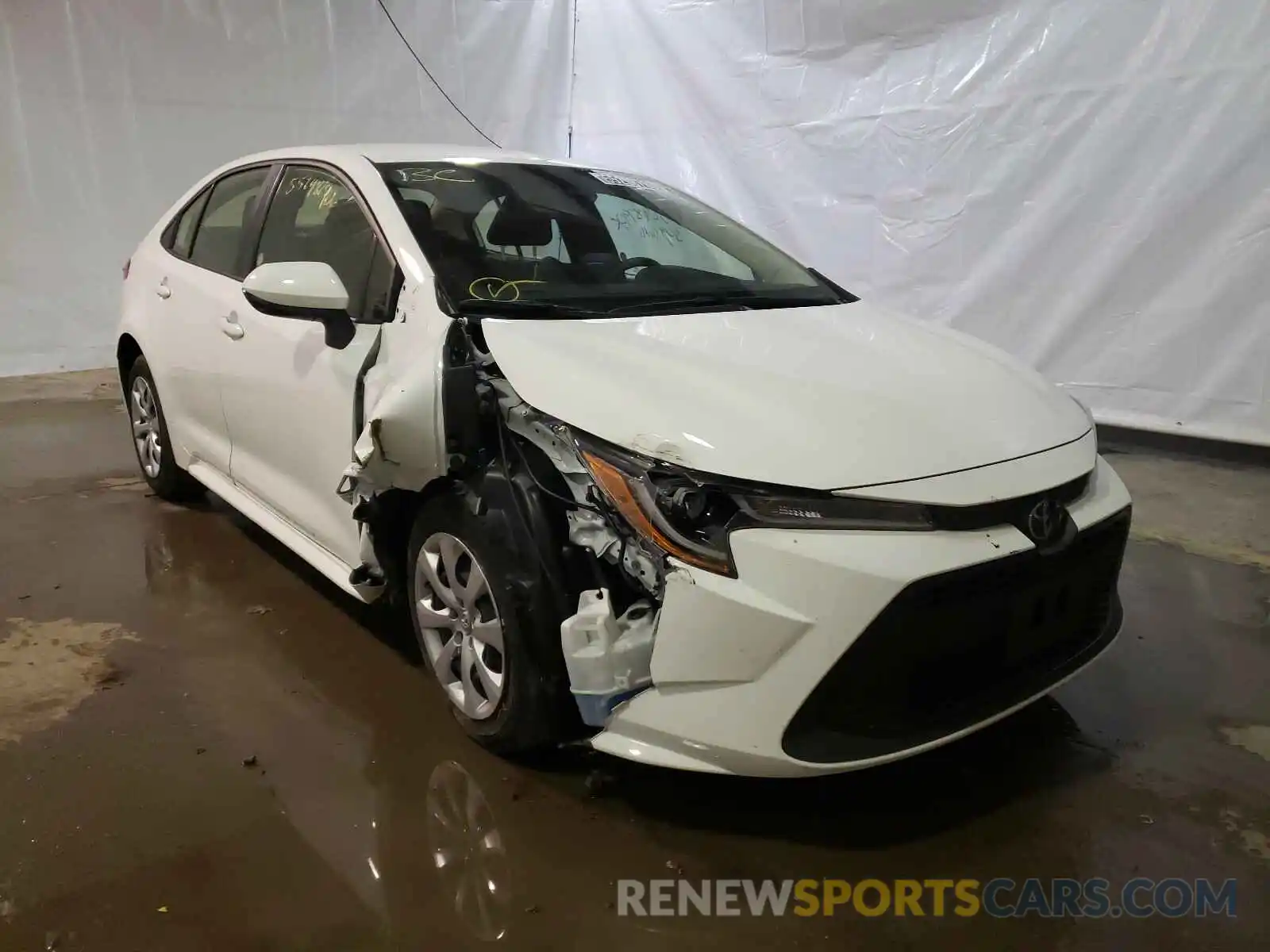 1 Photograph of a damaged car JTDEPRAEXLJ035885 TOYOTA COROLLA 2020