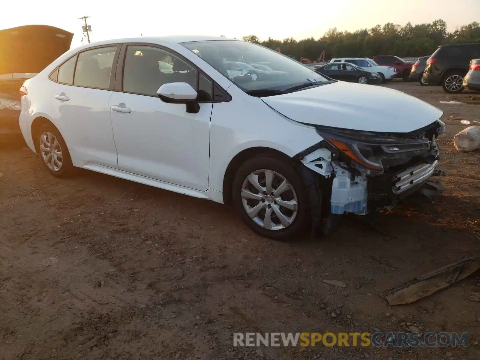 1 Photograph of a damaged car JTDEPRAEXLJ036020 TOYOTA COROLLA 2020