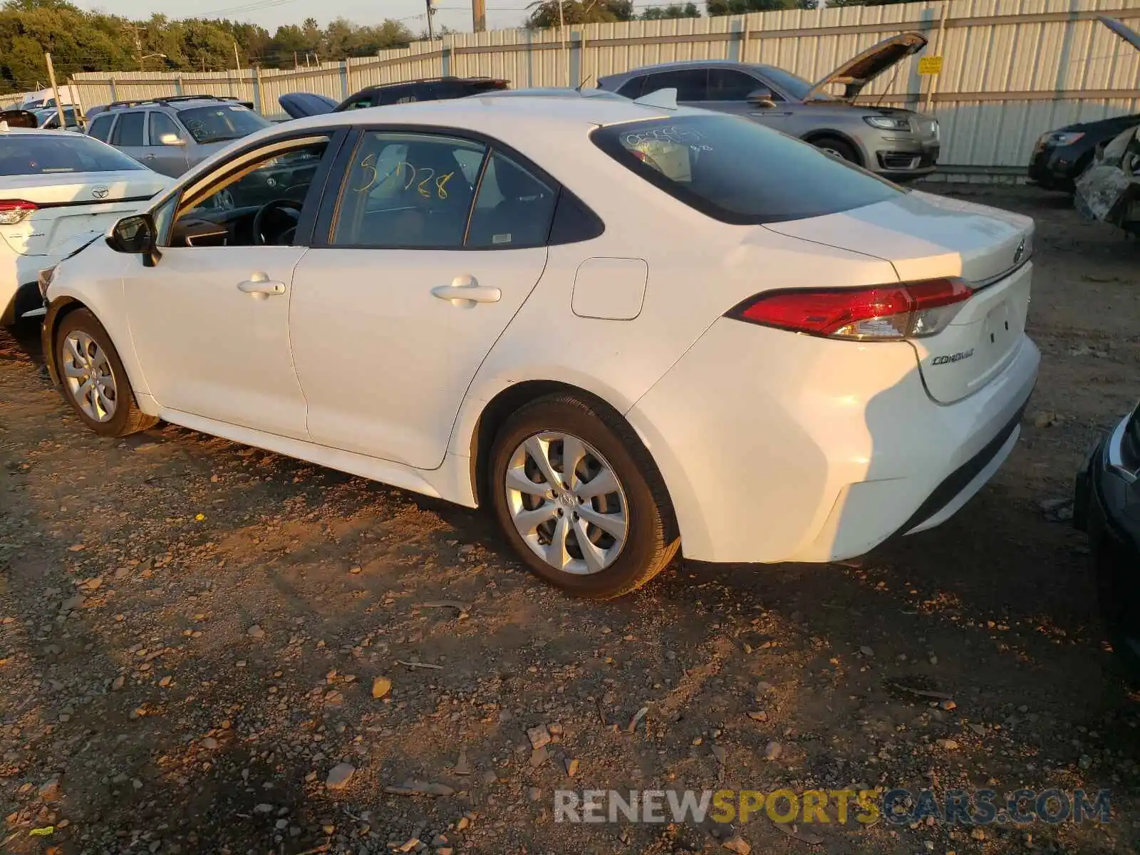 3 Photograph of a damaged car JTDEPRAEXLJ036020 TOYOTA COROLLA 2020