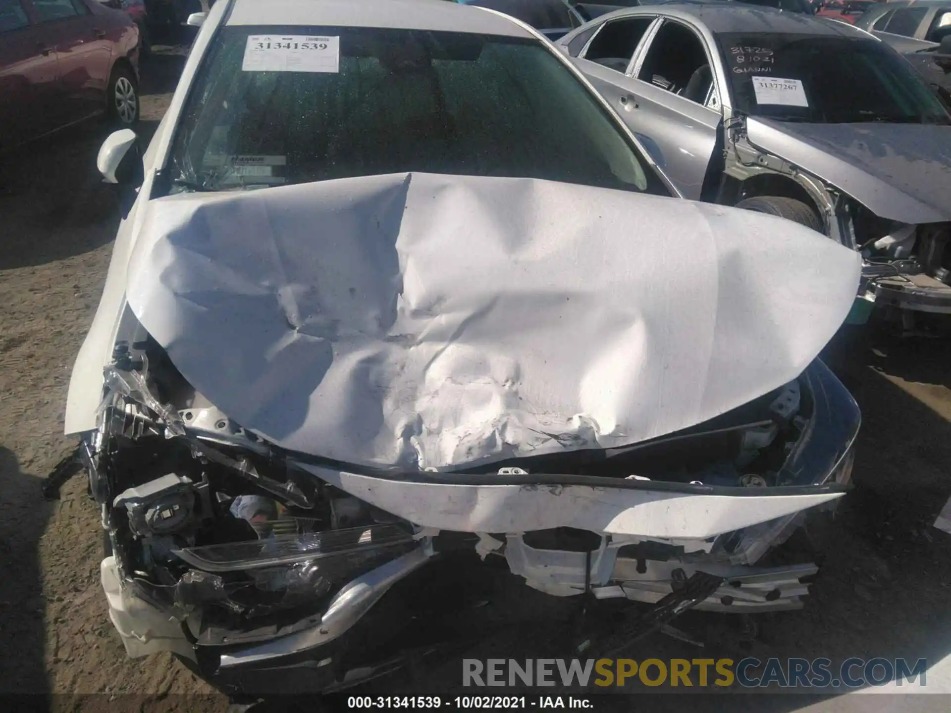 10 Photograph of a damaged car JTDEPRAEXLJ036213 TOYOTA COROLLA 2020