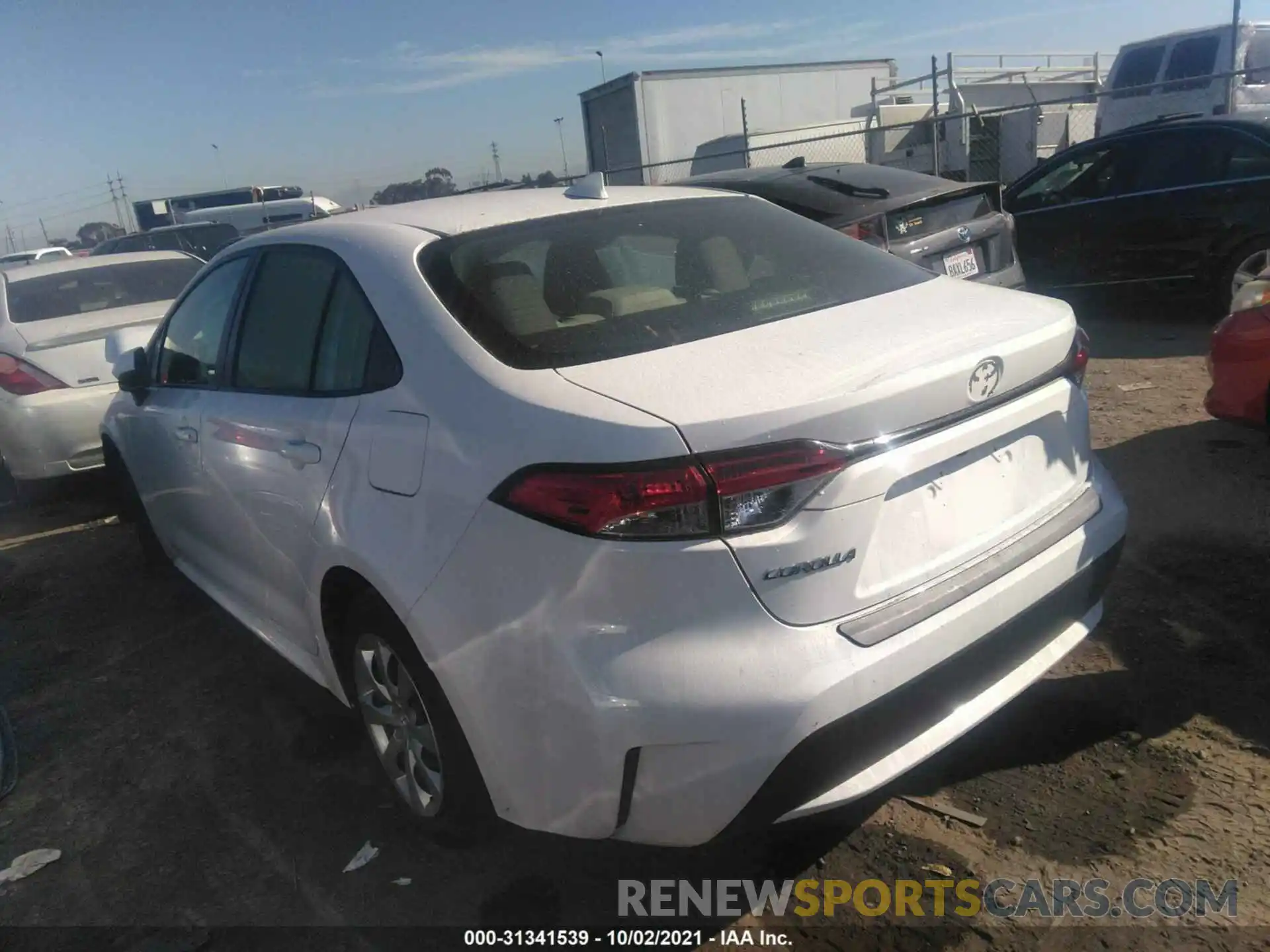 3 Photograph of a damaged car JTDEPRAEXLJ036213 TOYOTA COROLLA 2020