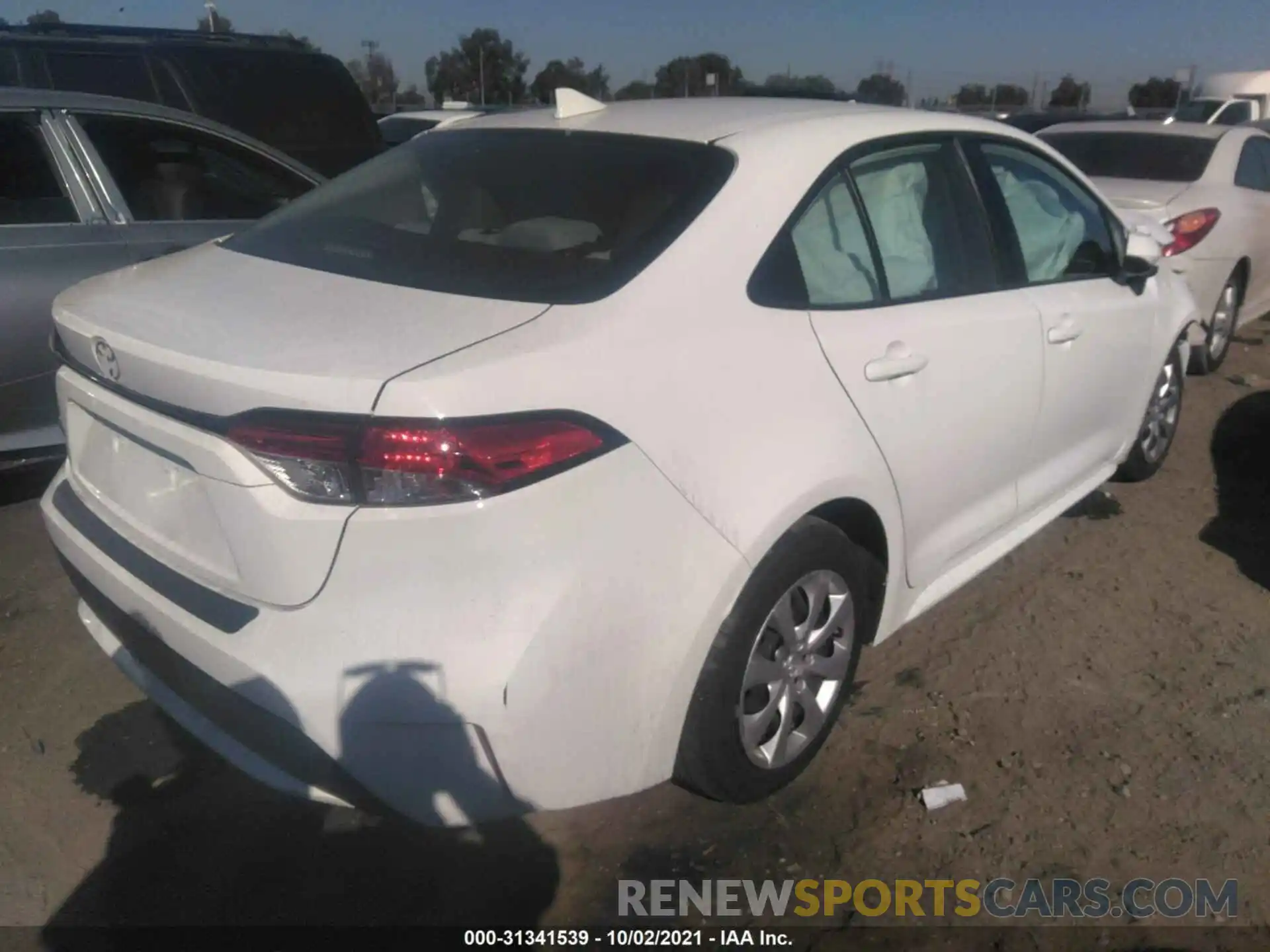 4 Photograph of a damaged car JTDEPRAEXLJ036213 TOYOTA COROLLA 2020