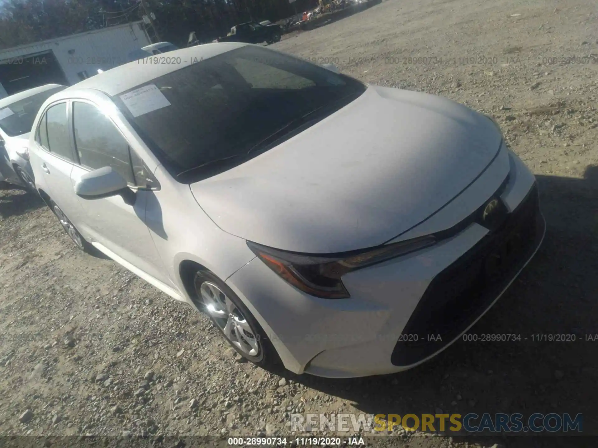 1 Photograph of a damaged car JTDEPRAEXLJ036552 TOYOTA COROLLA 2020