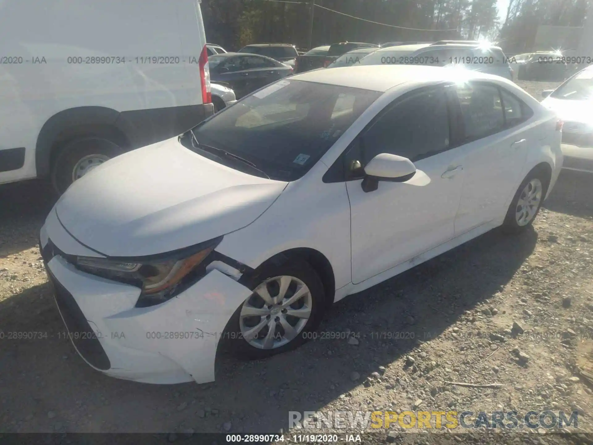 2 Photograph of a damaged car JTDEPRAEXLJ036552 TOYOTA COROLLA 2020