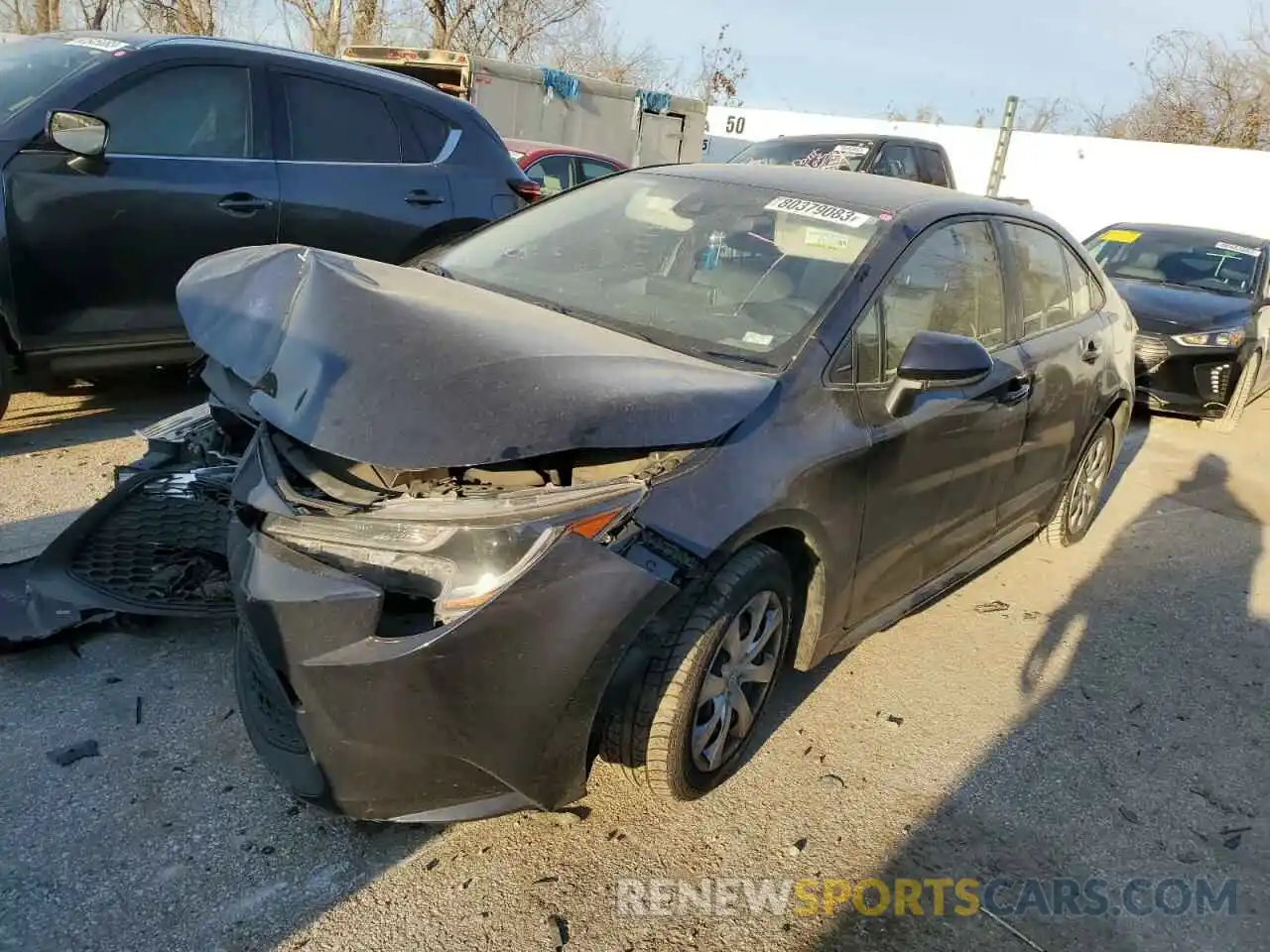 1 Photograph of a damaged car JTDEPRAEXLJ036776 TOYOTA COROLLA 2020