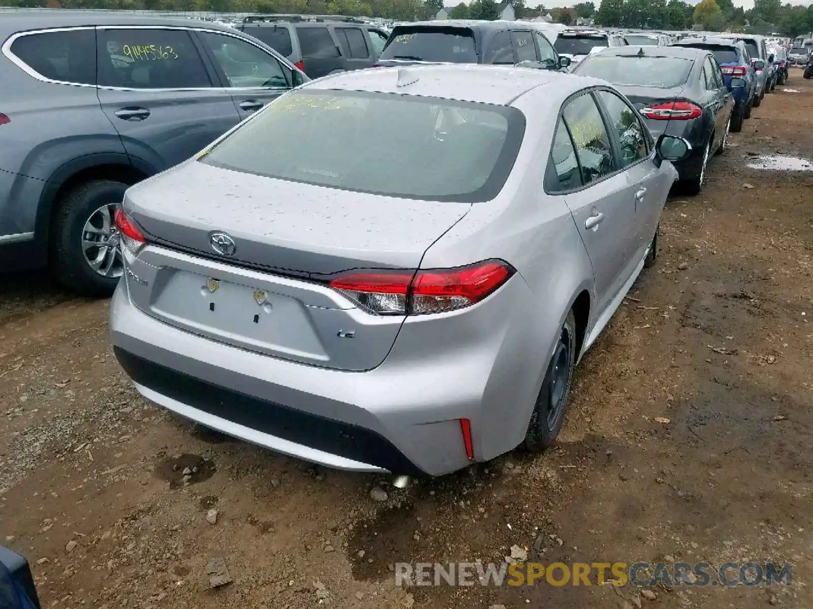 4 Photograph of a damaged car JTDEPRAEXLJ036857 TOYOTA COROLLA 2020