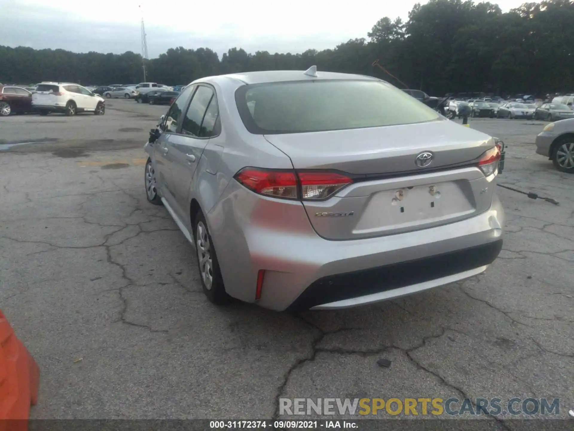 3 Photograph of a damaged car JTDEPRAEXLJ036891 TOYOTA COROLLA 2020