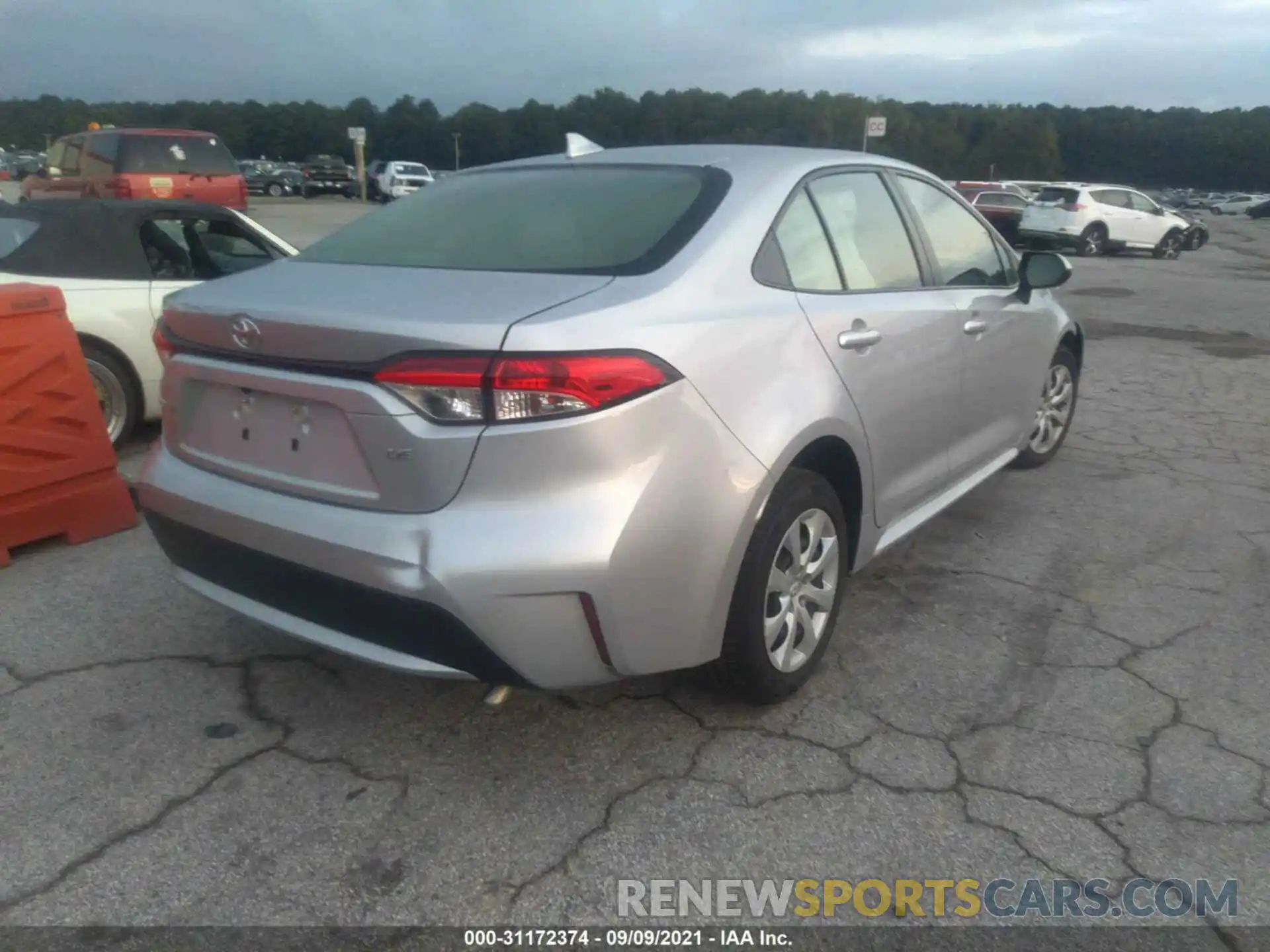 4 Photograph of a damaged car JTDEPRAEXLJ036891 TOYOTA COROLLA 2020