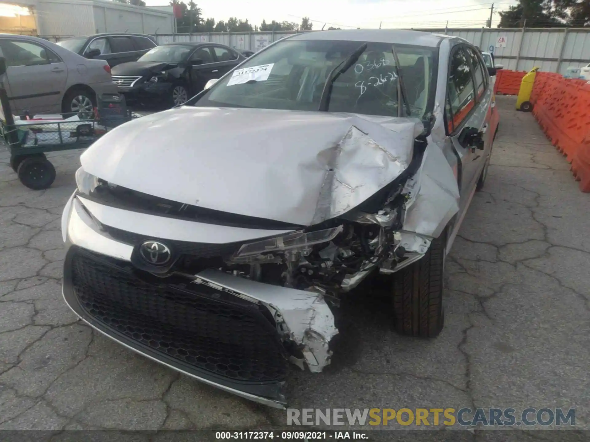 6 Photograph of a damaged car JTDEPRAEXLJ036891 TOYOTA COROLLA 2020