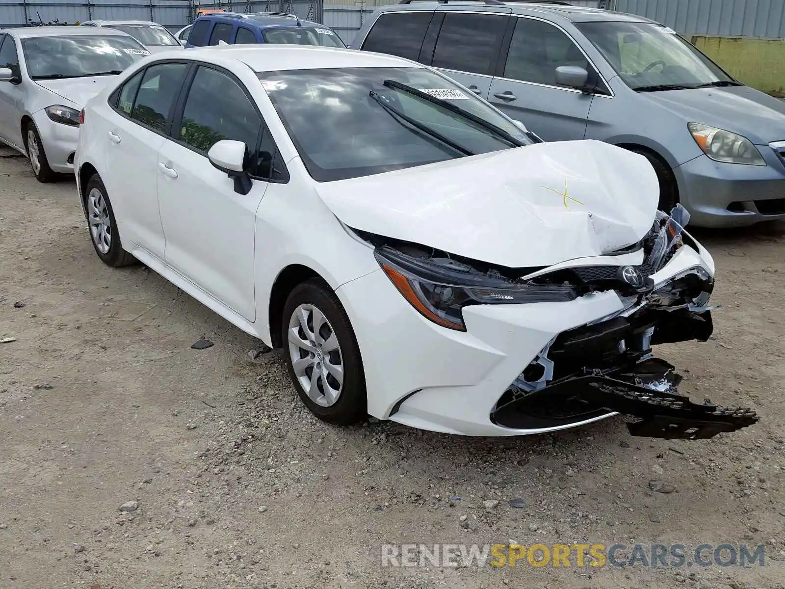 1 Photograph of a damaged car JTDEPRAEXLJ037006 TOYOTA COROLLA 2020