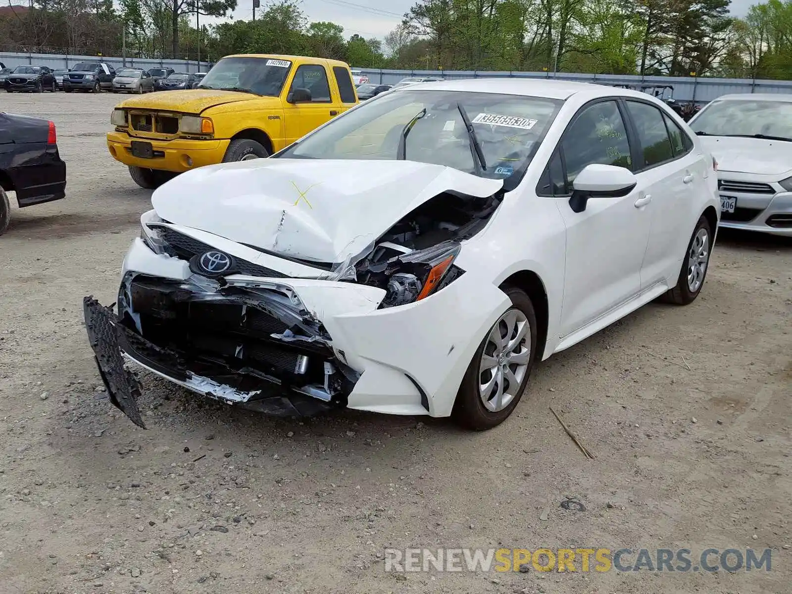 2 Photograph of a damaged car JTDEPRAEXLJ037006 TOYOTA COROLLA 2020