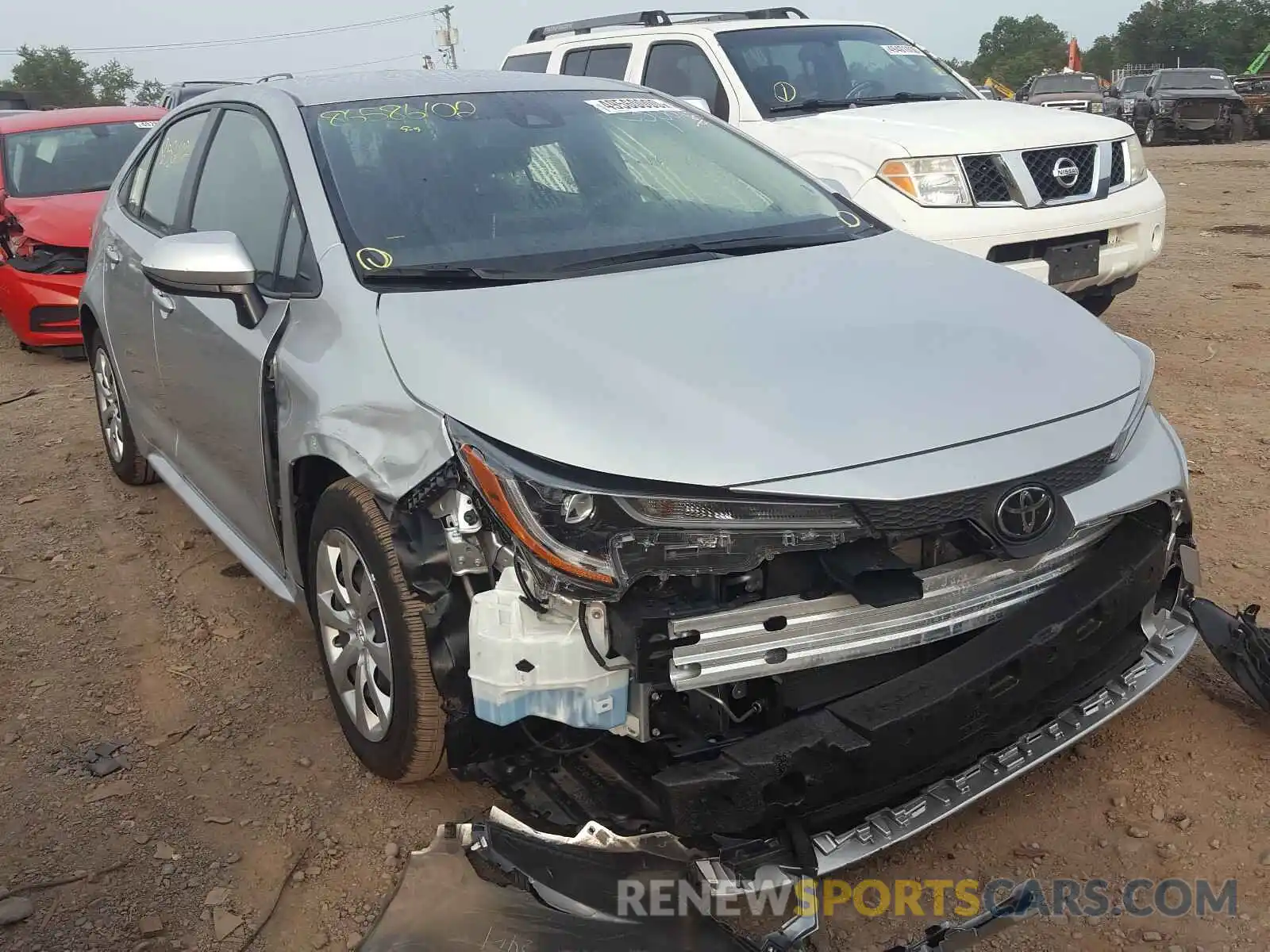 1 Photograph of a damaged car JTDEPRAEXLJ037104 TOYOTA COROLLA 2020