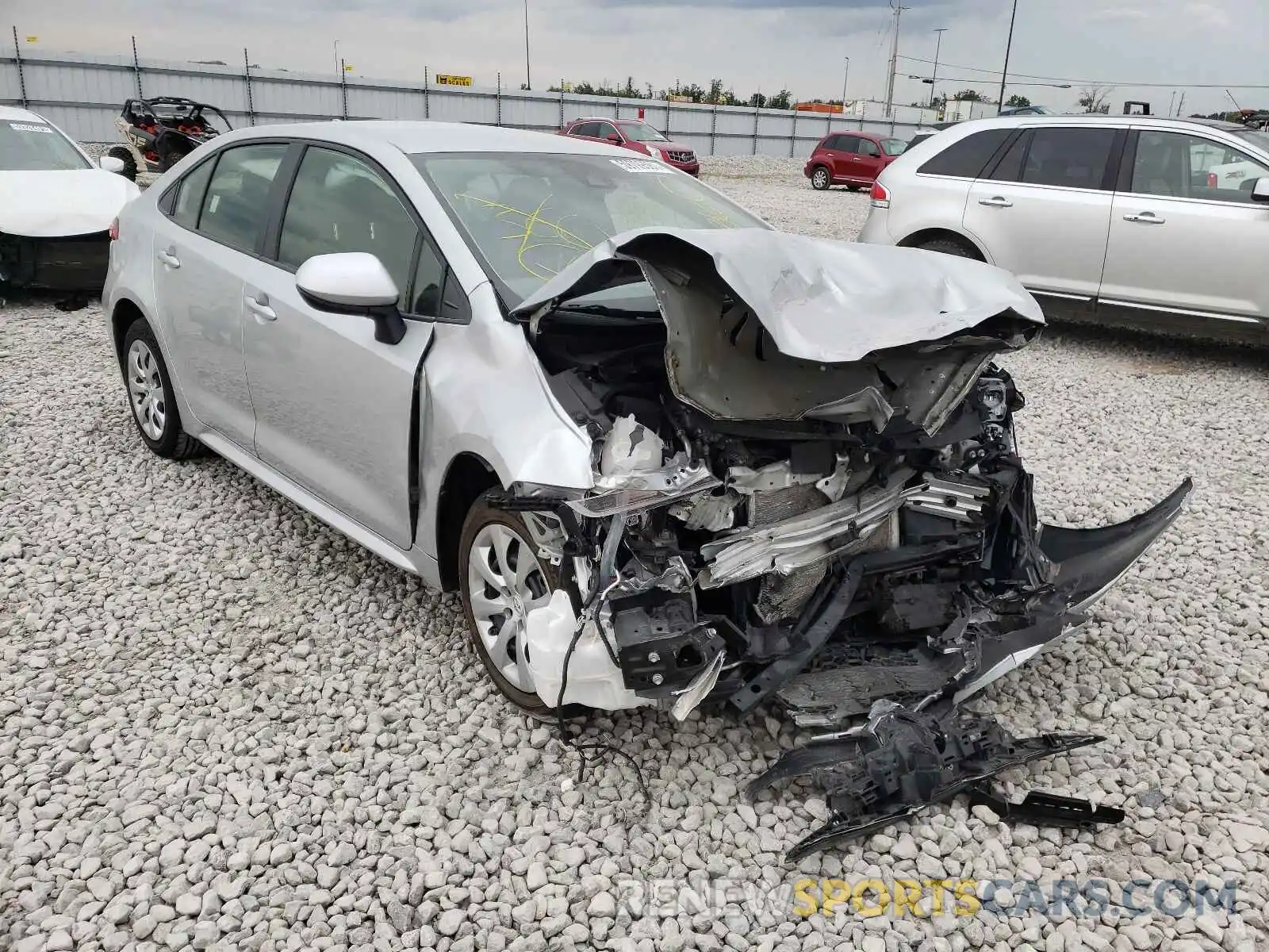 1 Photograph of a damaged car JTDEPRAEXLJ037149 TOYOTA COROLLA 2020