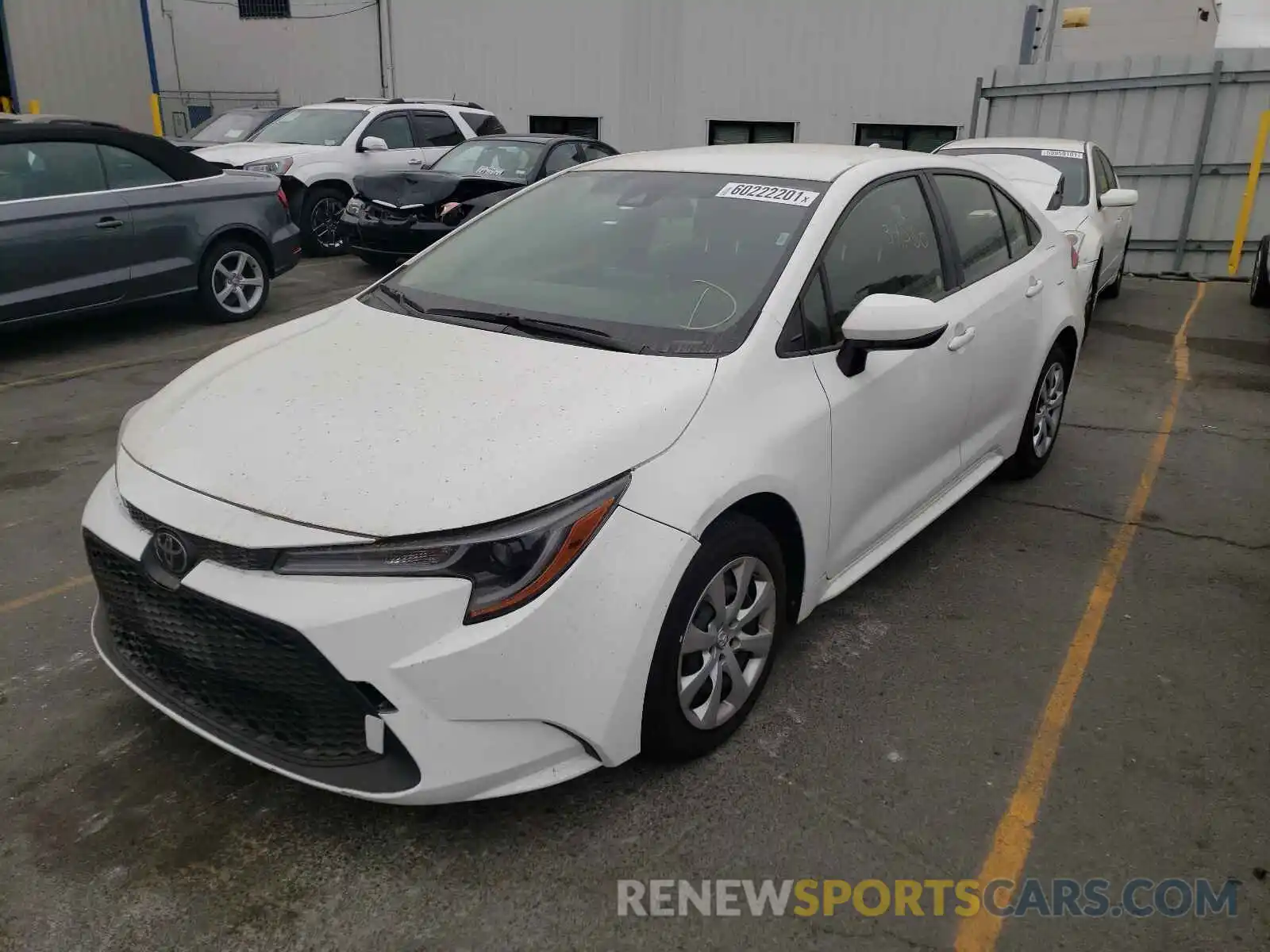 2 Photograph of a damaged car JTDEPRAEXLJ037247 TOYOTA COROLLA 2020