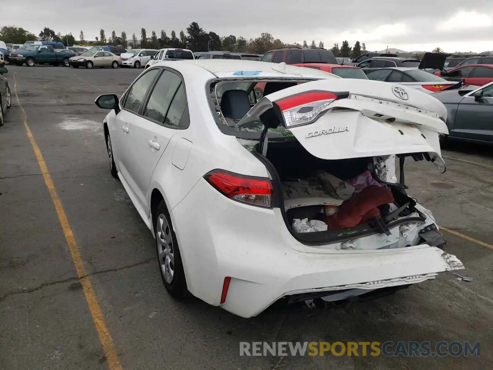 3 Photograph of a damaged car JTDEPRAEXLJ037247 TOYOTA COROLLA 2020