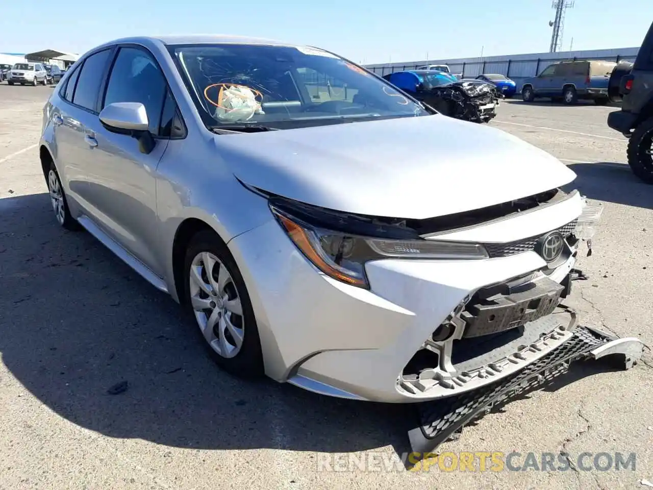 1 Photograph of a damaged car JTDEPRAEXLJ037331 TOYOTA COROLLA 2020