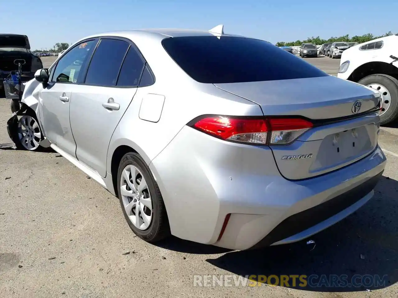 3 Photograph of a damaged car JTDEPRAEXLJ037331 TOYOTA COROLLA 2020