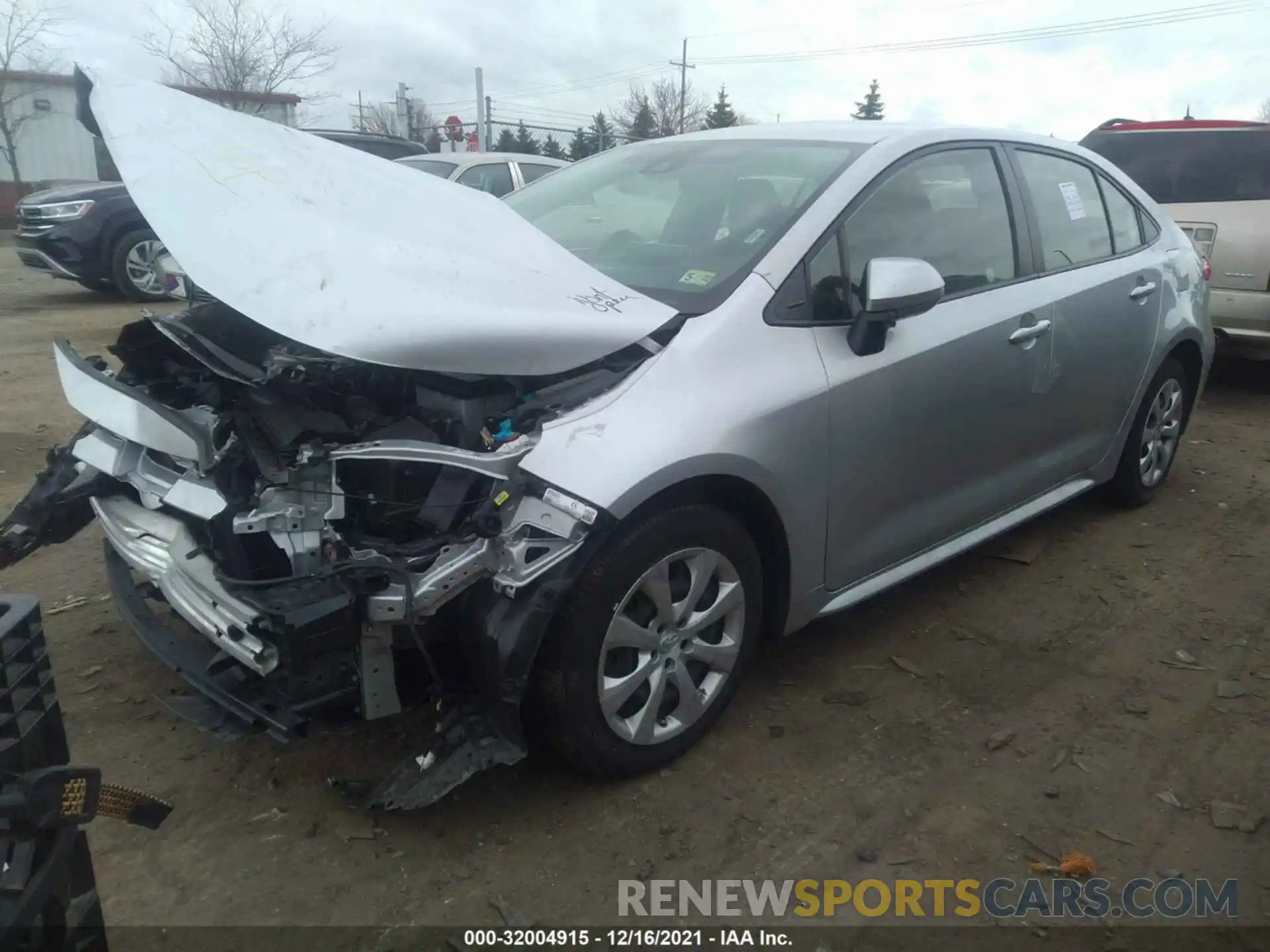 2 Photograph of a damaged car JTDEPRAEXLJ037541 TOYOTA COROLLA 2020