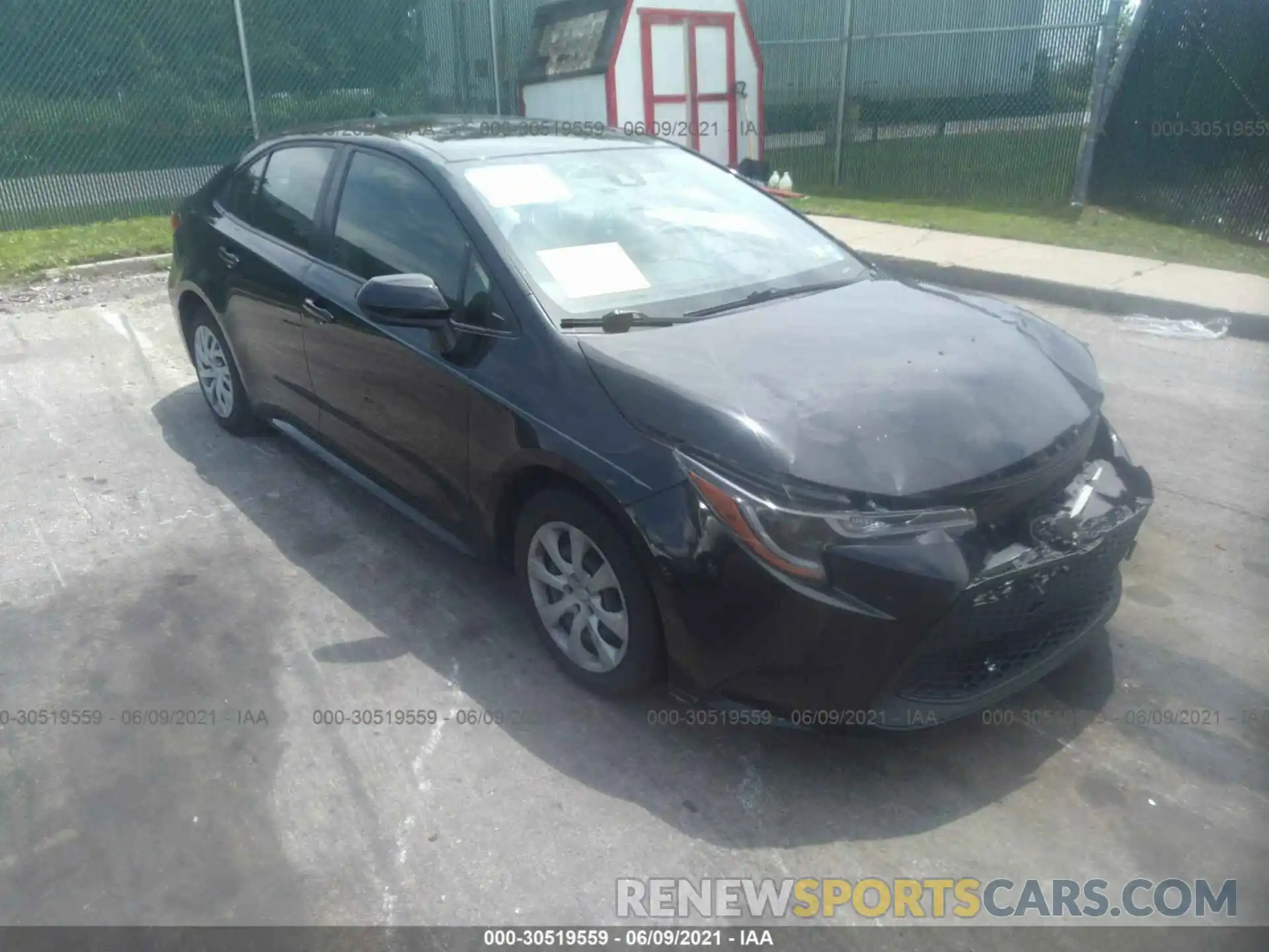 1 Photograph of a damaged car JTDEPRAEXLJ037829 TOYOTA COROLLA 2020