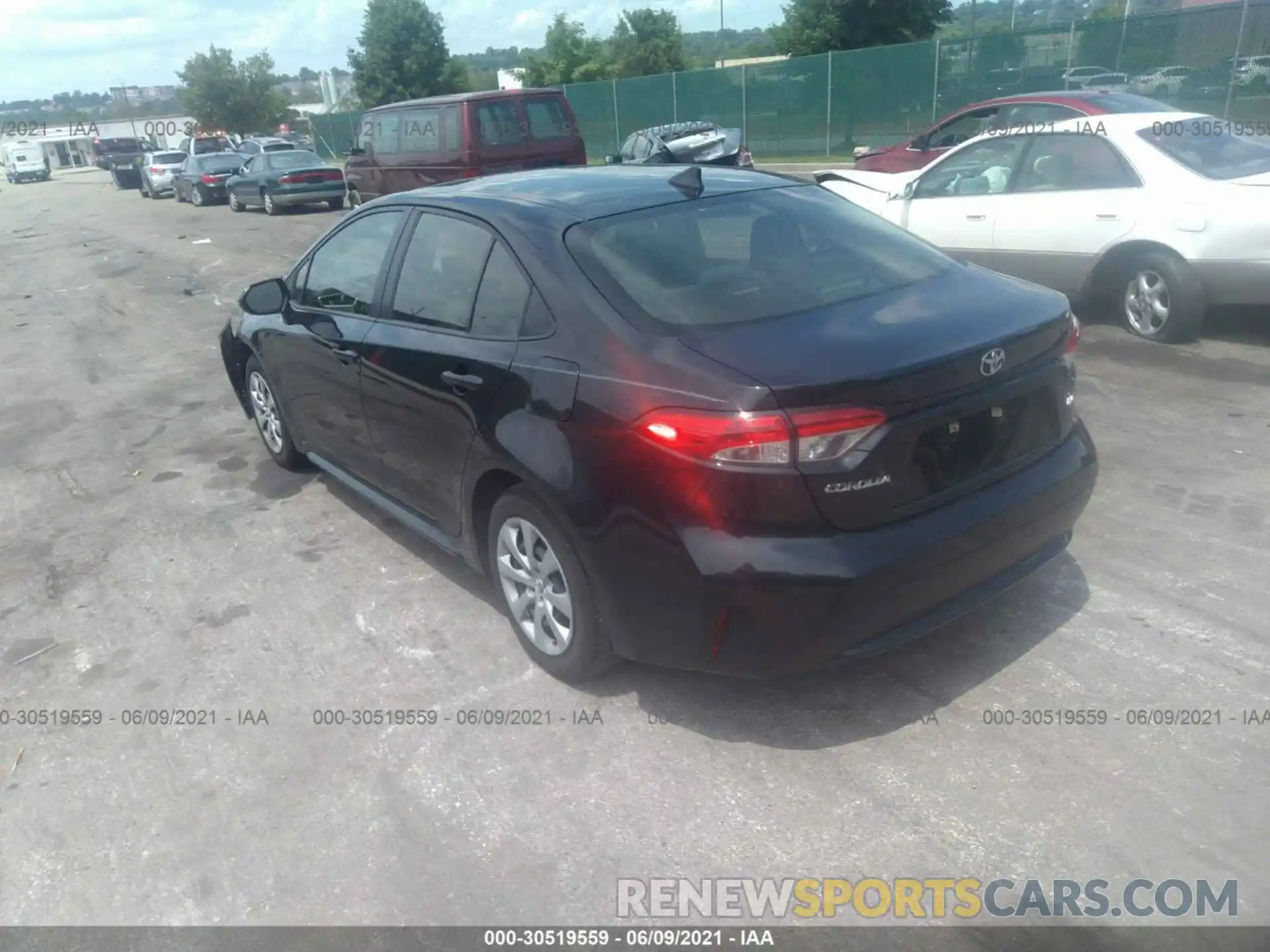 3 Фотография поврежденного автомобиля JTDEPRAEXLJ037829 TOYOTA COROLLA 2020