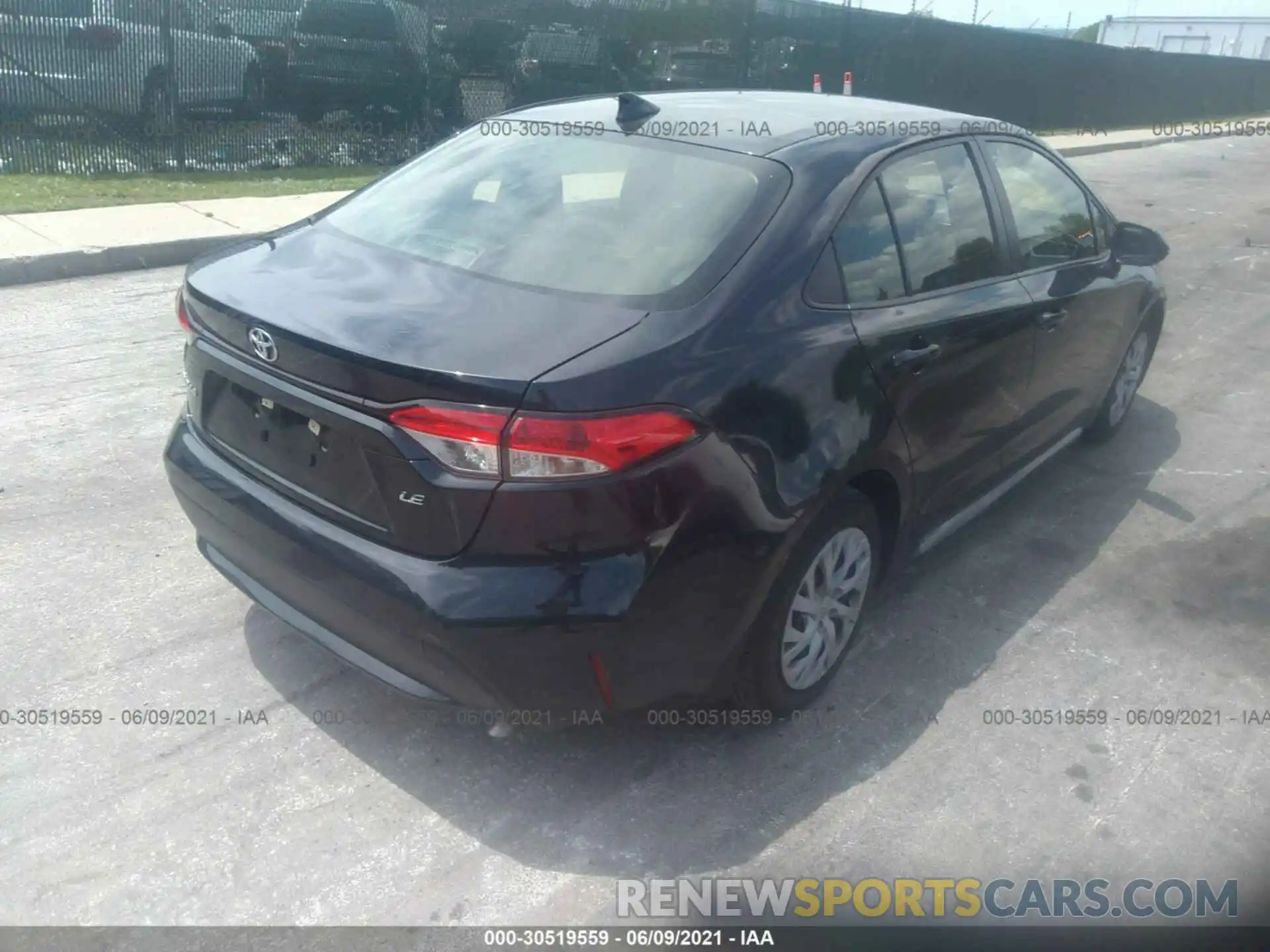 4 Photograph of a damaged car JTDEPRAEXLJ037829 TOYOTA COROLLA 2020