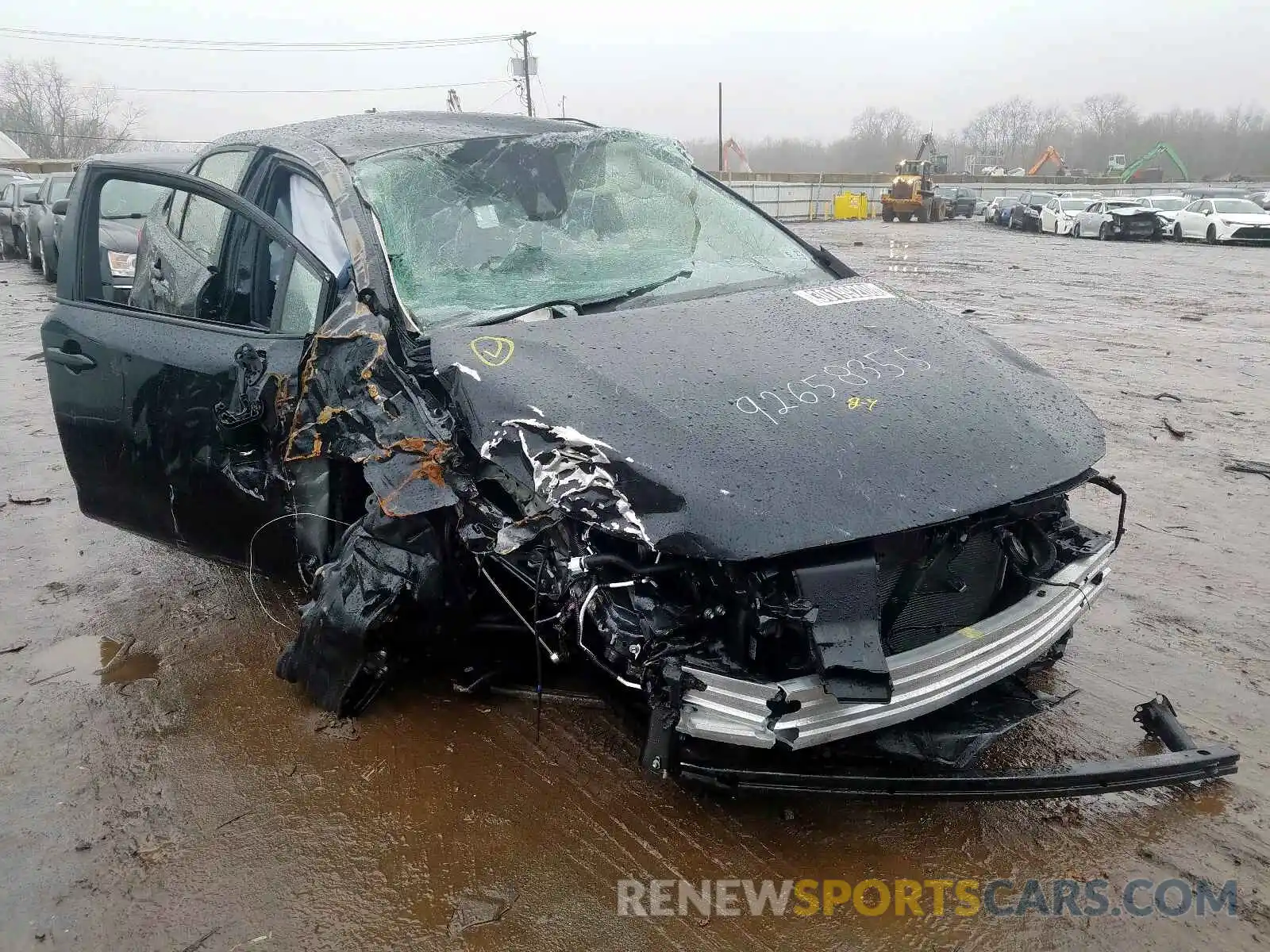 1 Photograph of a damaged car JTDEPRAEXLJ037930 TOYOTA COROLLA 2020