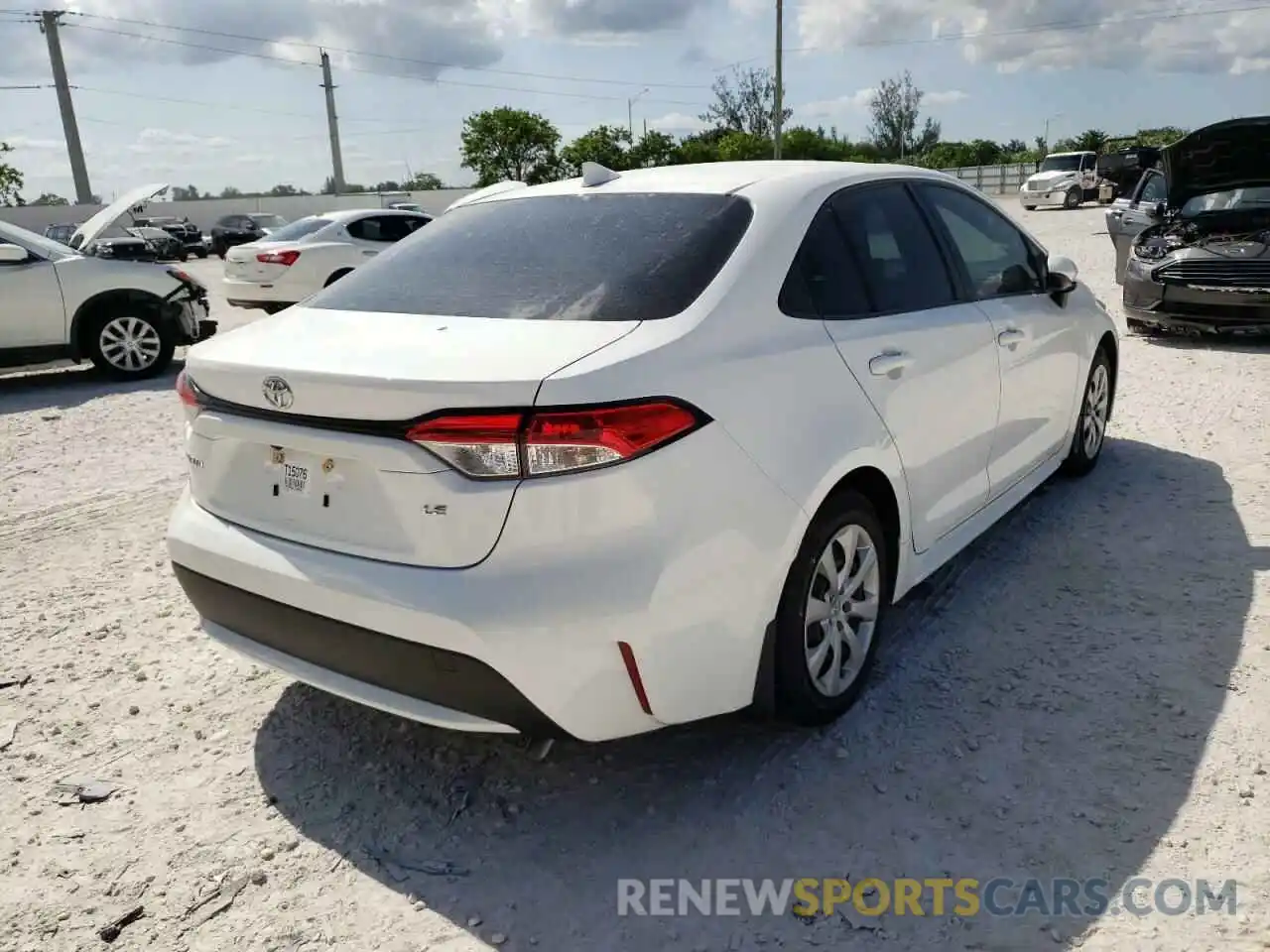 4 Photograph of a damaged car JTDEPRAEXLJ038690 TOYOTA COROLLA 2020