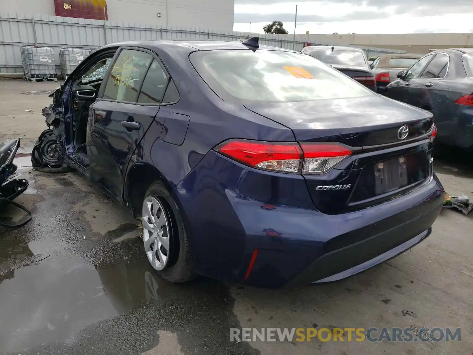 3 Photograph of a damaged car JTDEPRAEXLJ038849 TOYOTA COROLLA 2020