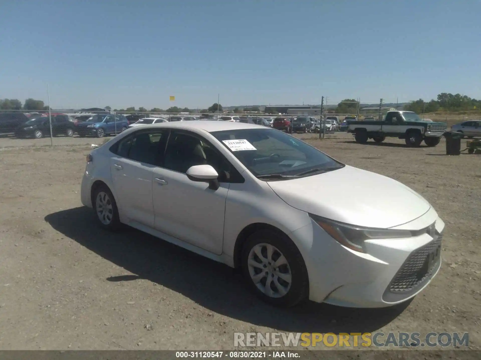 1 Photograph of a damaged car JTDEPRAEXLJ038995 TOYOTA COROLLA 2020