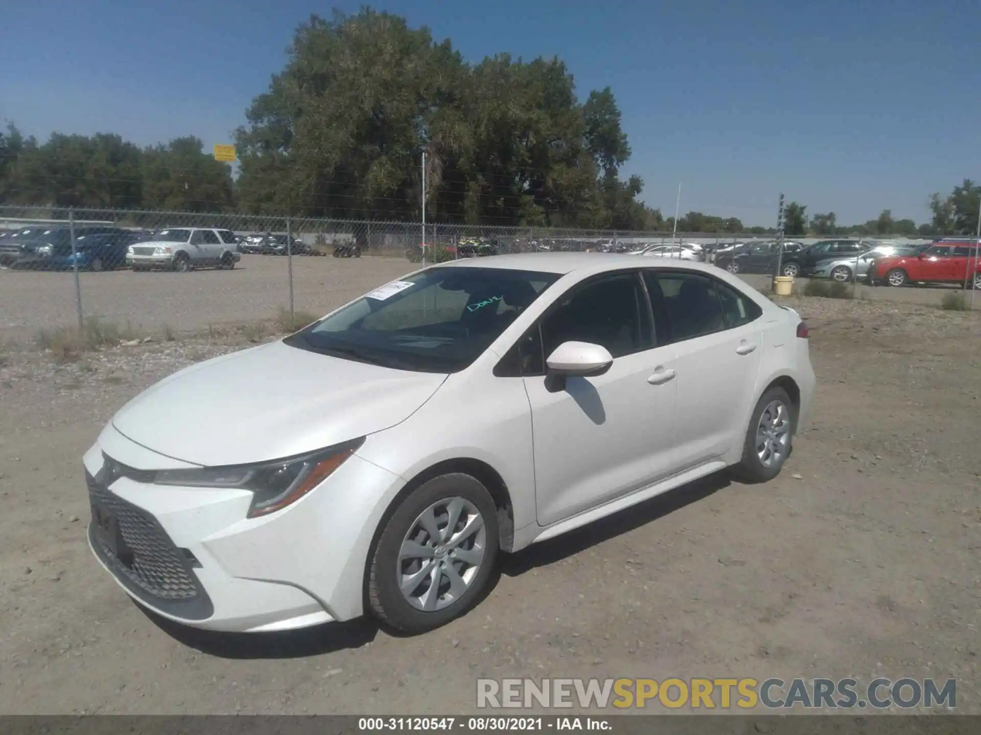 2 Photograph of a damaged car JTDEPRAEXLJ038995 TOYOTA COROLLA 2020