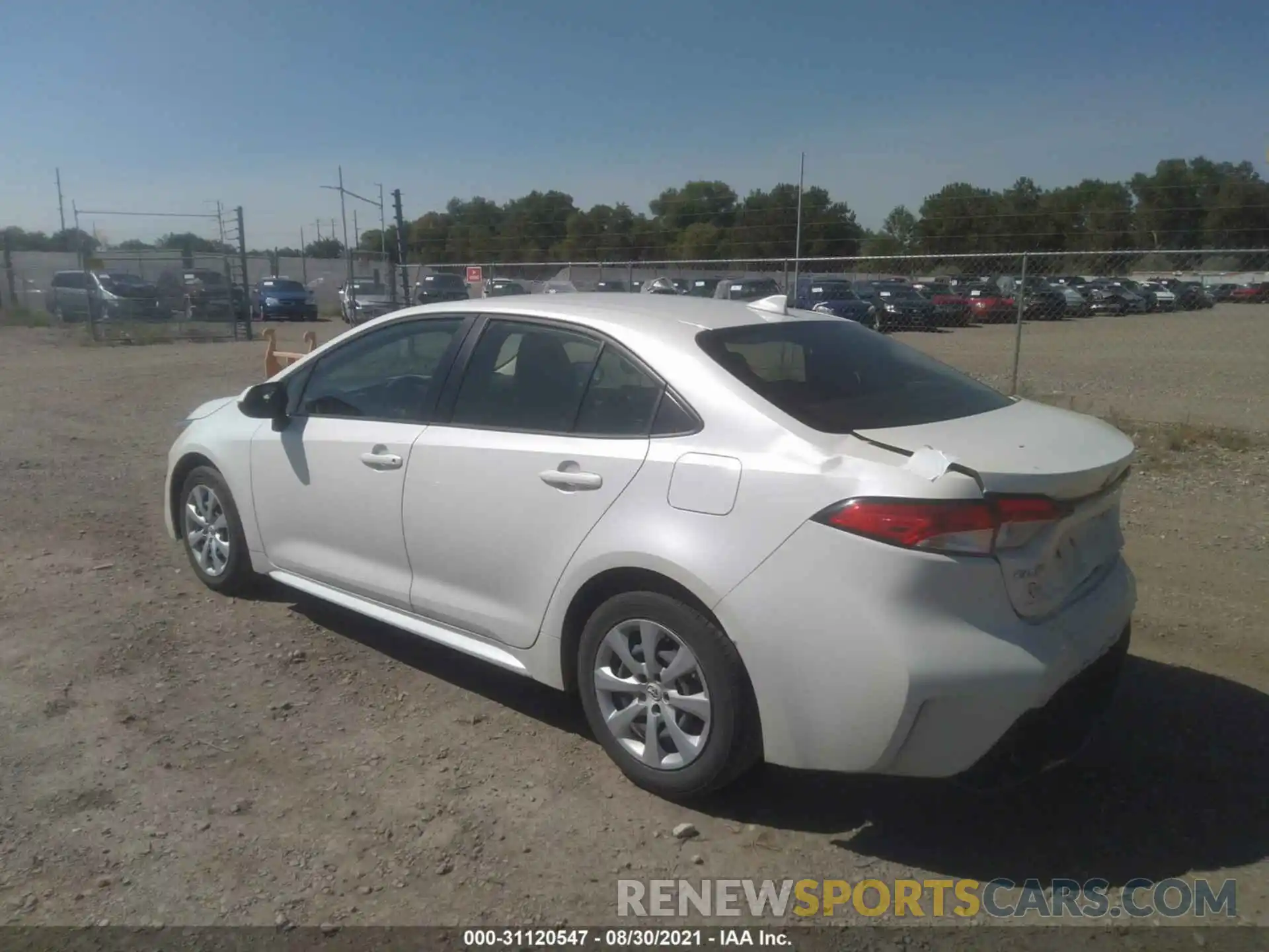 3 Photograph of a damaged car JTDEPRAEXLJ038995 TOYOTA COROLLA 2020