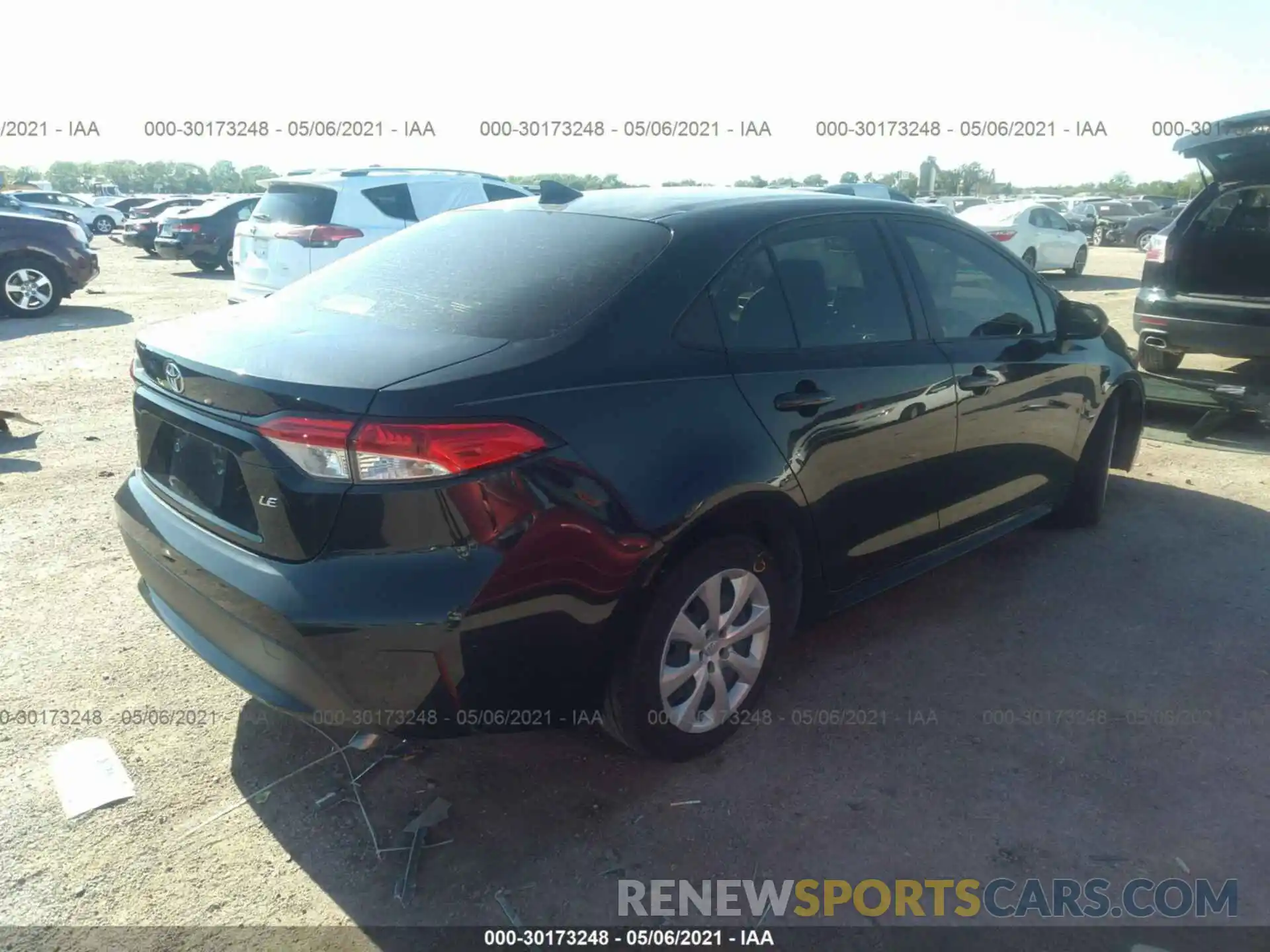 4 Photograph of a damaged car JTDEPRAEXLJ039158 TOYOTA COROLLA 2020