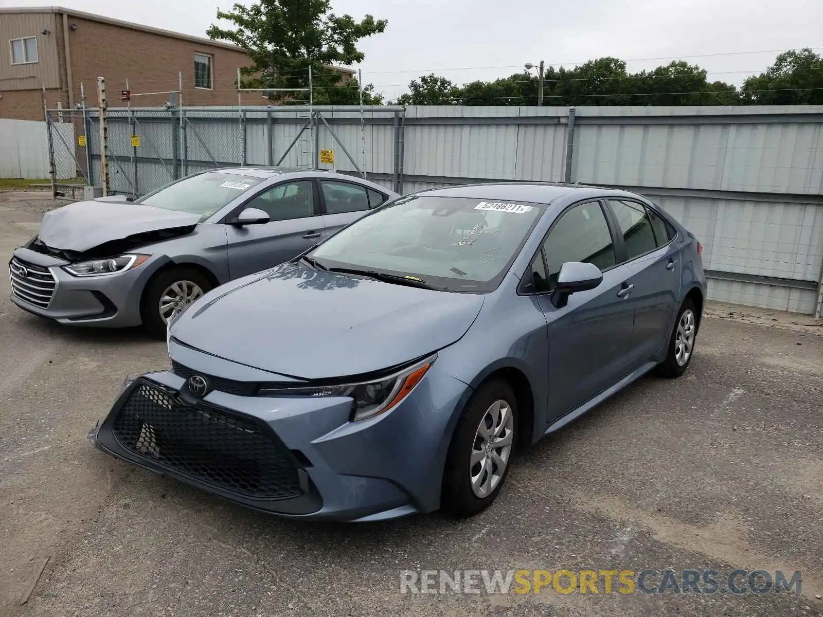 2 Photograph of a damaged car JTDEPRAEXLJ039273 TOYOTA COROLLA 2020