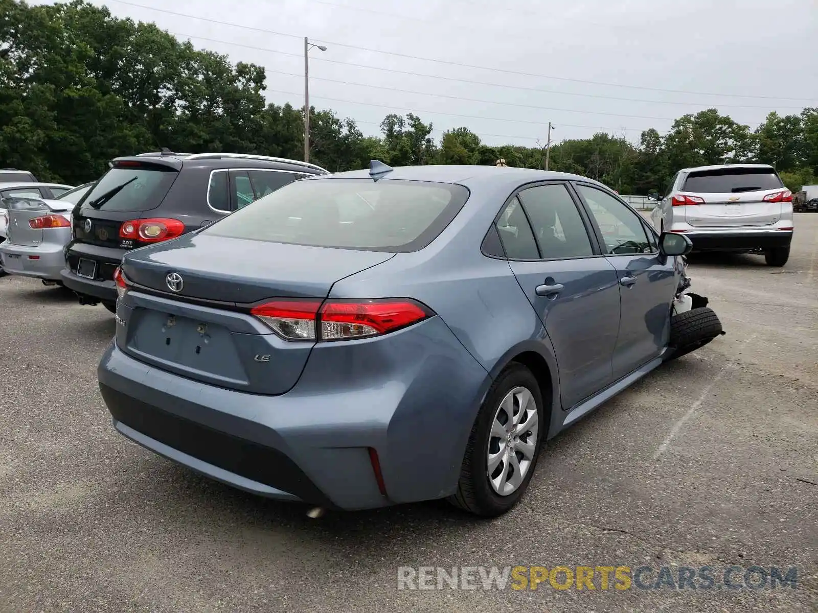 4 Photograph of a damaged car JTDEPRAEXLJ039273 TOYOTA COROLLA 2020