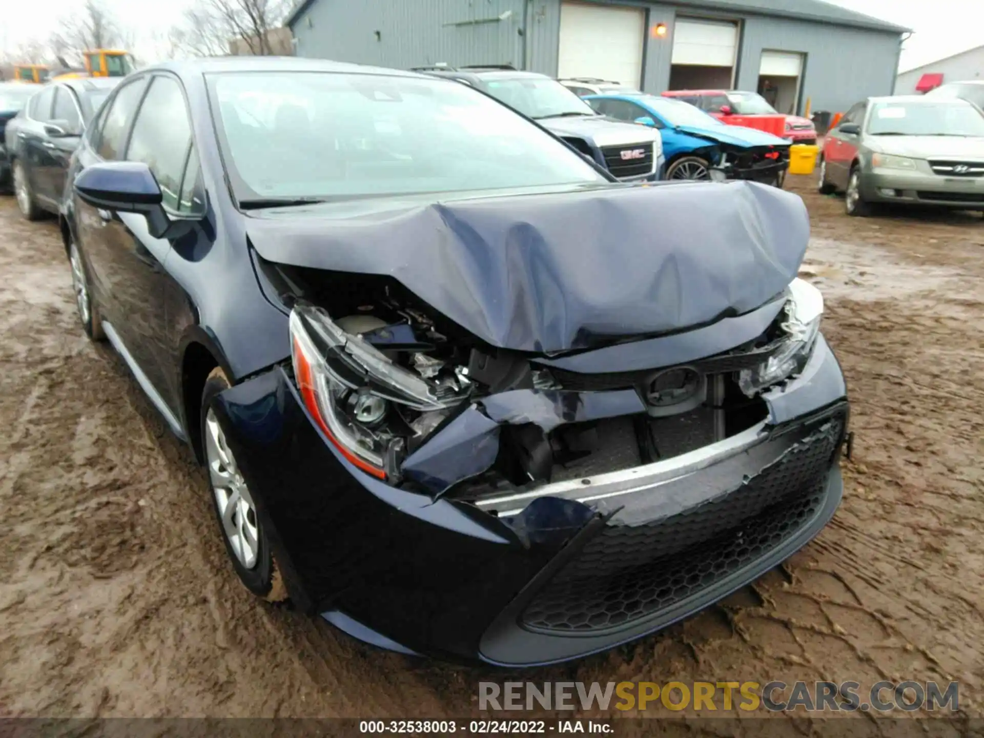 1 Photograph of a damaged car JTDEPRAEXLJ039340 TOYOTA COROLLA 2020